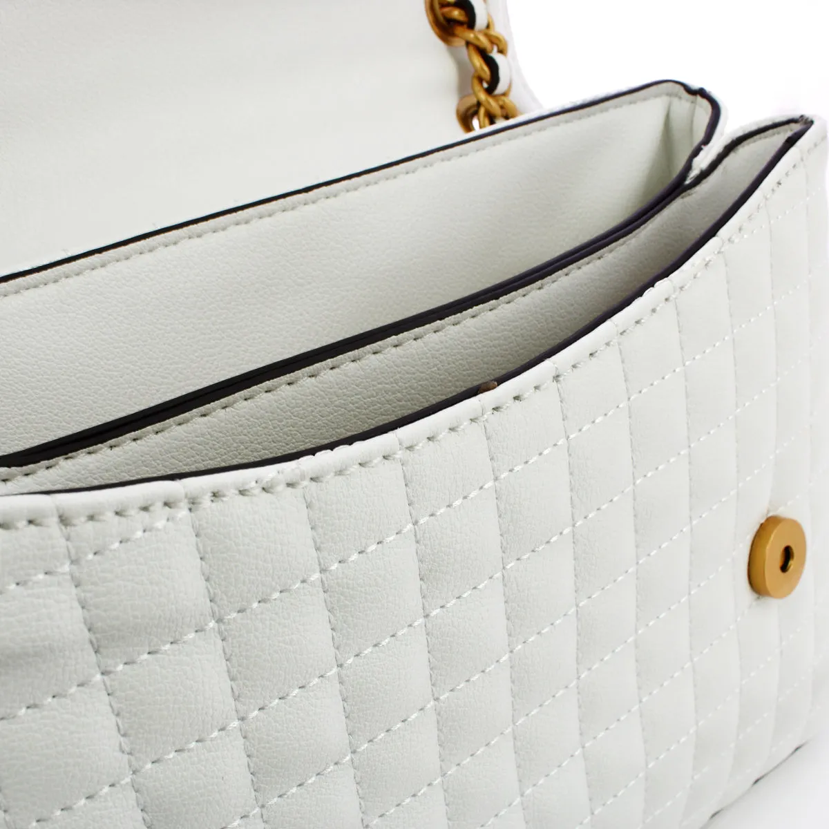 Guess - Tia White Shoulder Bag - HWQA9187210 - WHITE