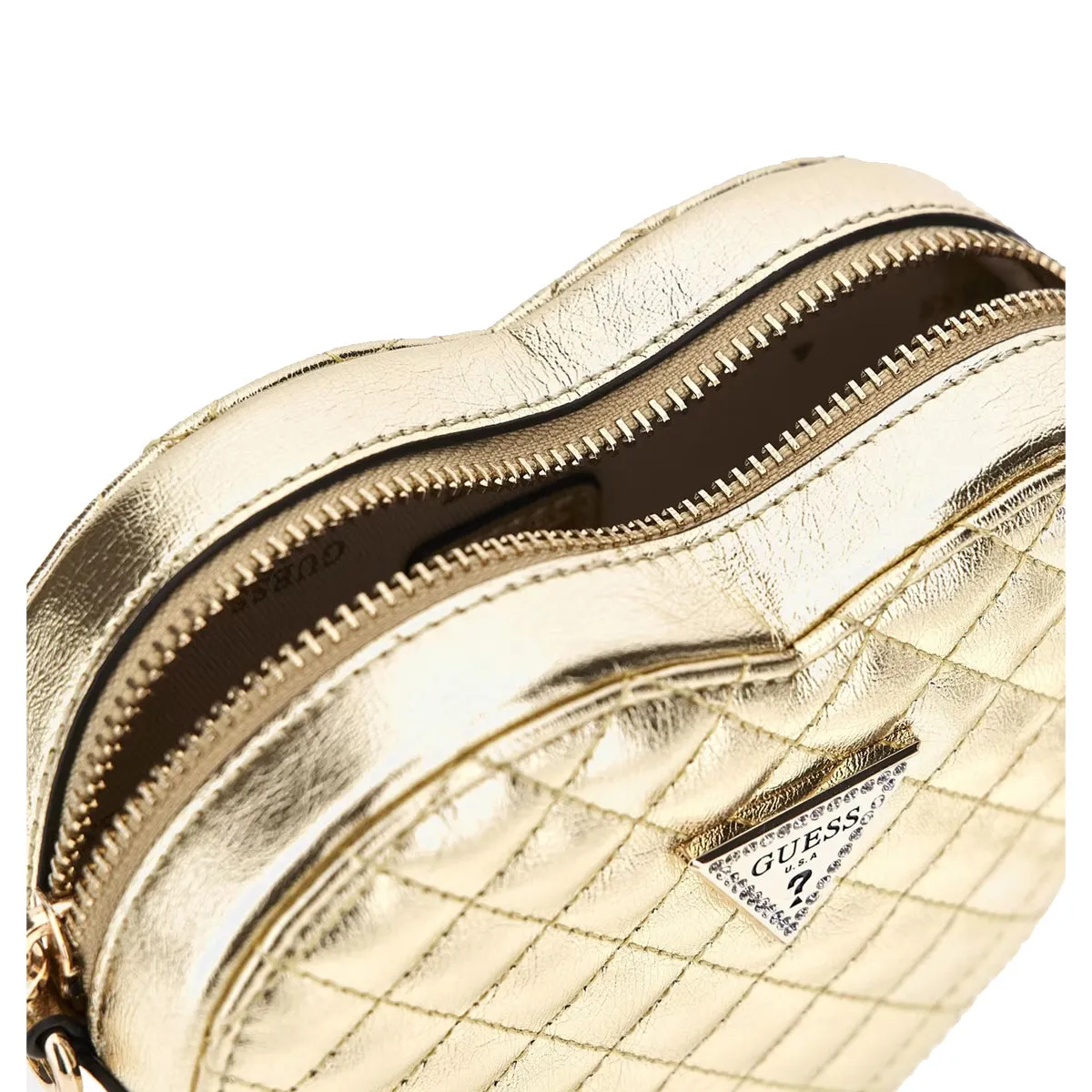 Guess - Twiller Heart Gold Crossbody Bag - HWMG9310770 - GOLD