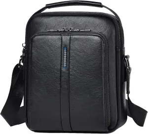 GZQFUOU Men's Shoulder Bag Men's Bag Small Vintage PU Leather Crossbody Men's Bag Shoulder Handbag Men for Work, School, Daily Life