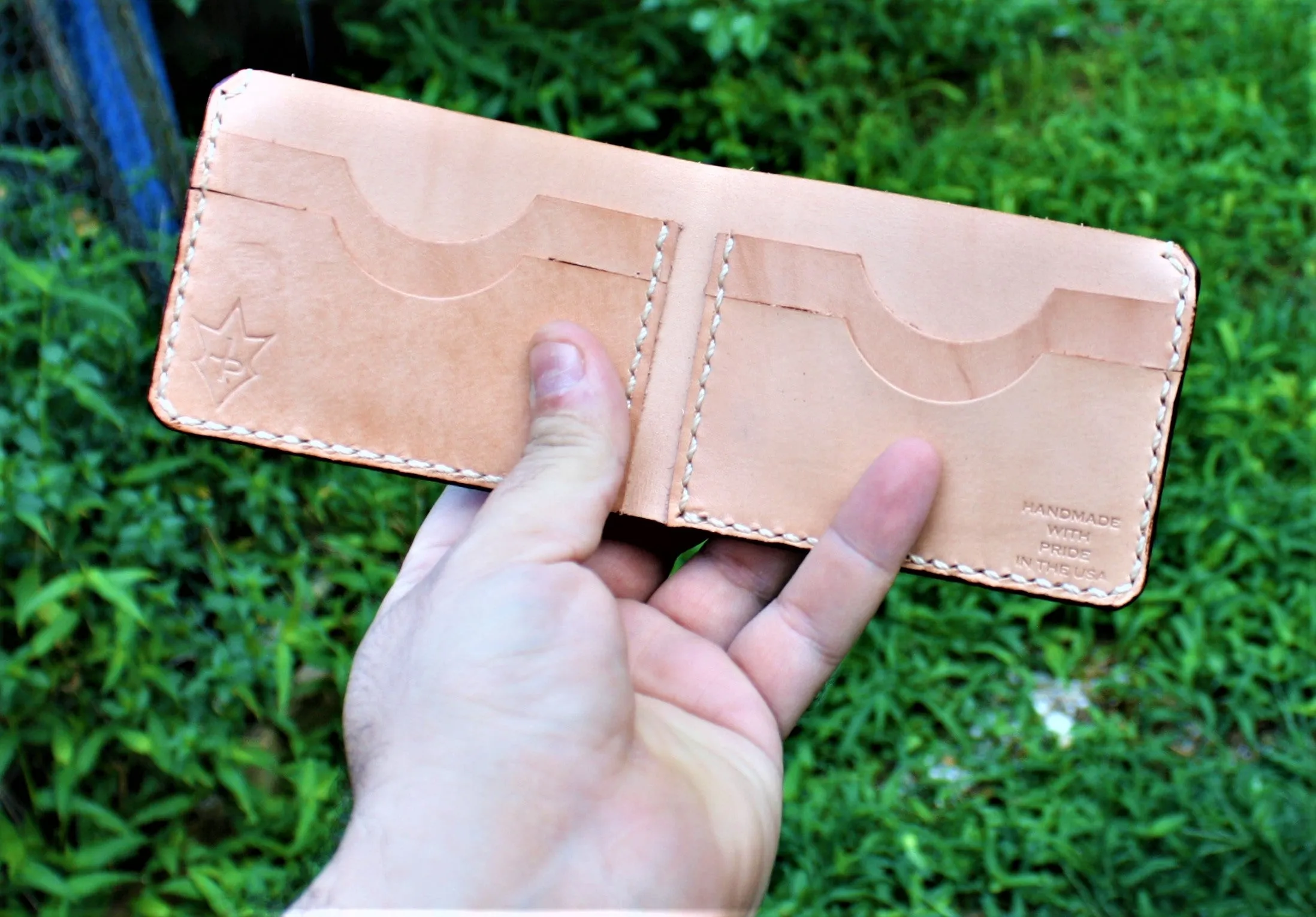 Handmade Leather Bi-Fold Wallet Wickett & Craig