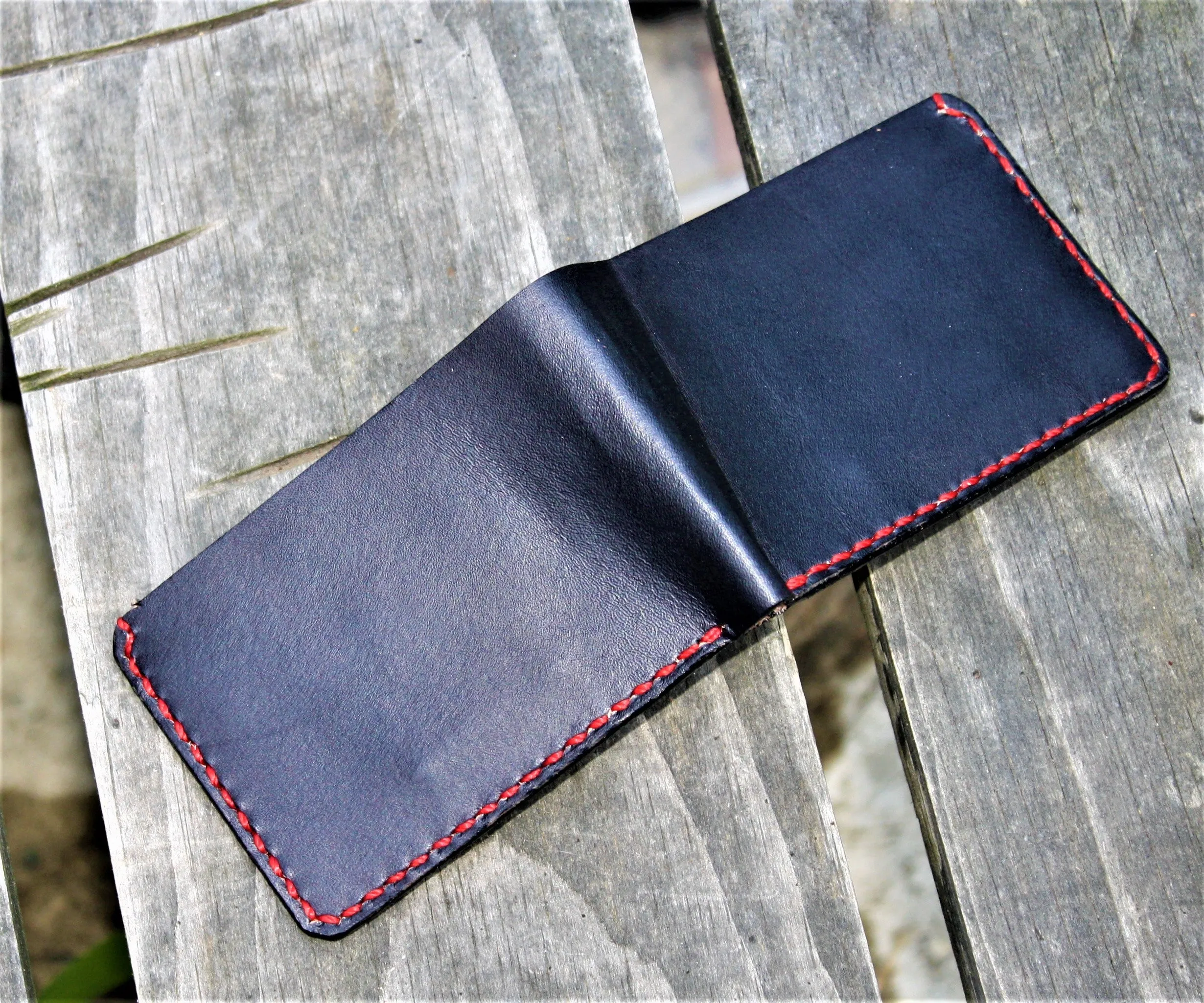 Handmade Leather Bi-Fold Wallet Wickett & Craig