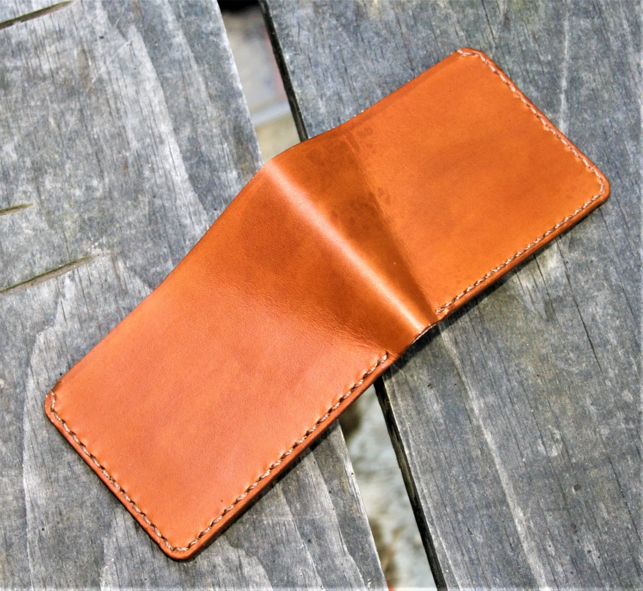 Handmade Leather Bi-Fold Wallet Wickett & Craig