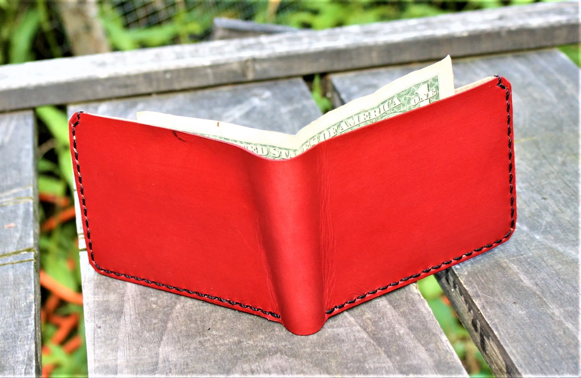 Handmade Leather Bi-Fold Wallet Wickett & Craig