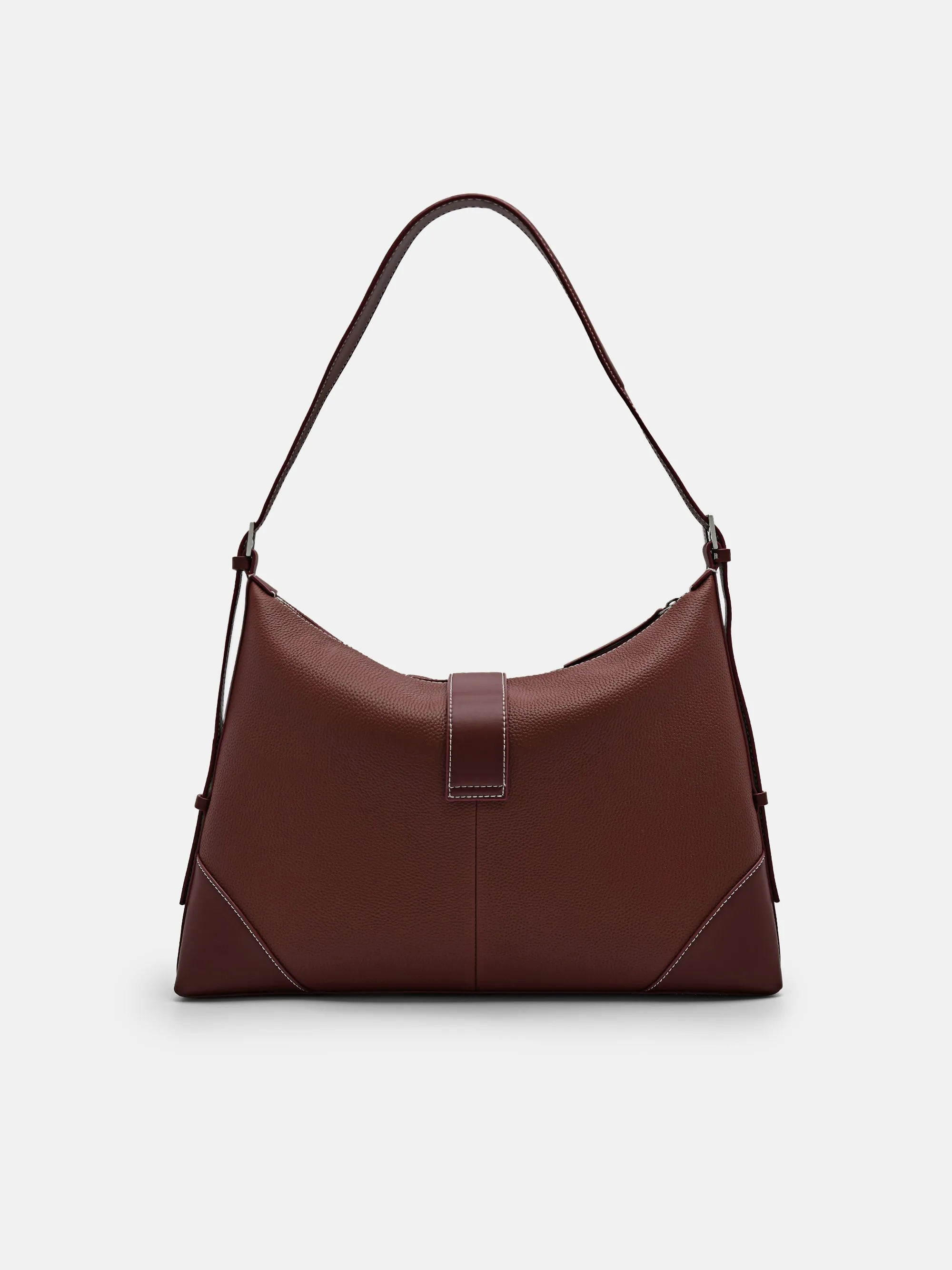 Helix Leather Hobo Bag