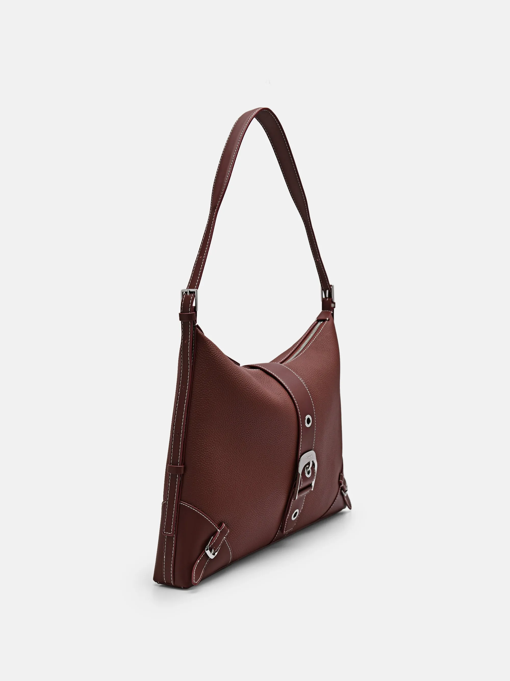 Helix Leather Hobo Bag