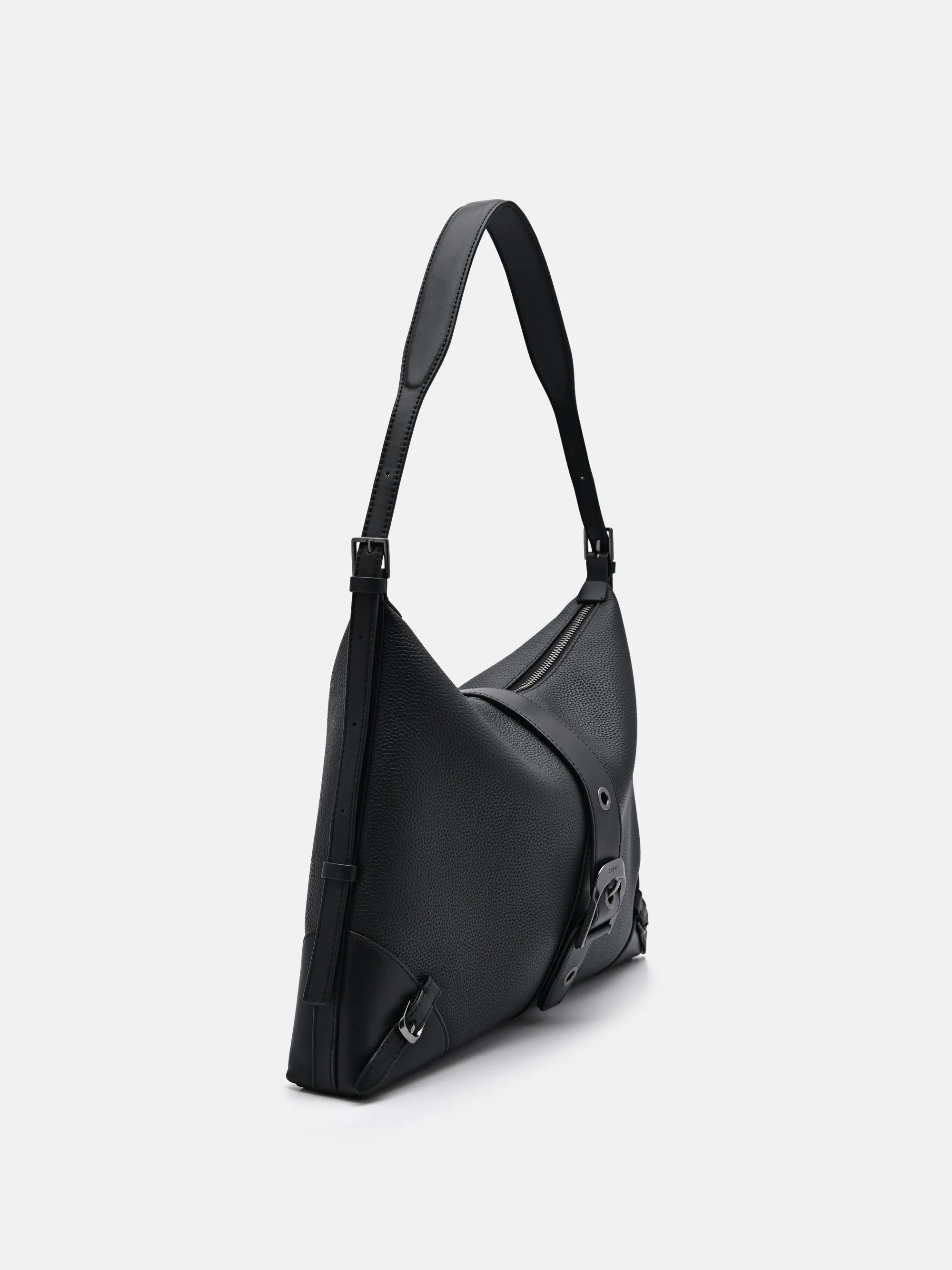 Helix Leather Hobo Bag
