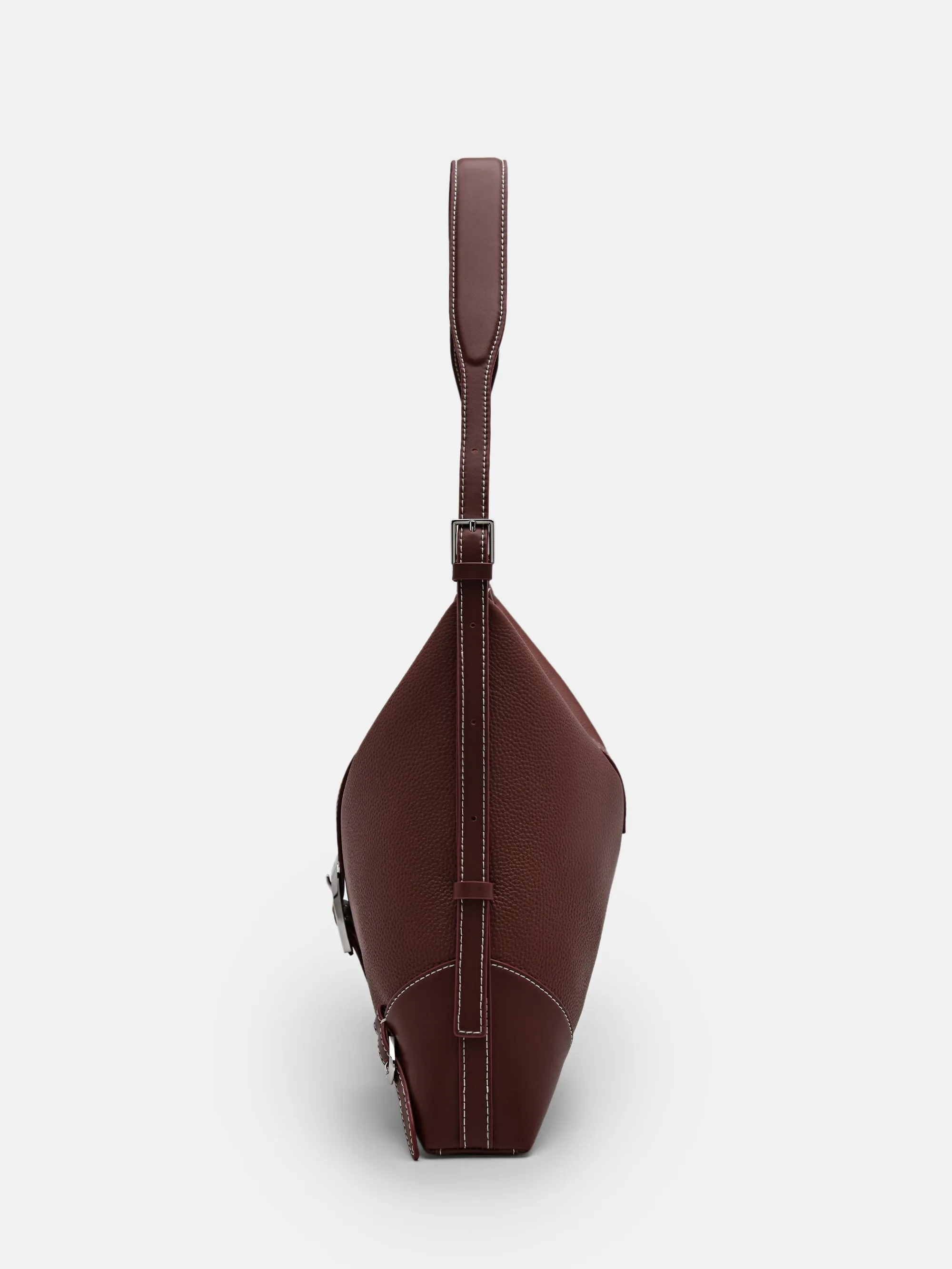 Helix Leather Hobo Bag