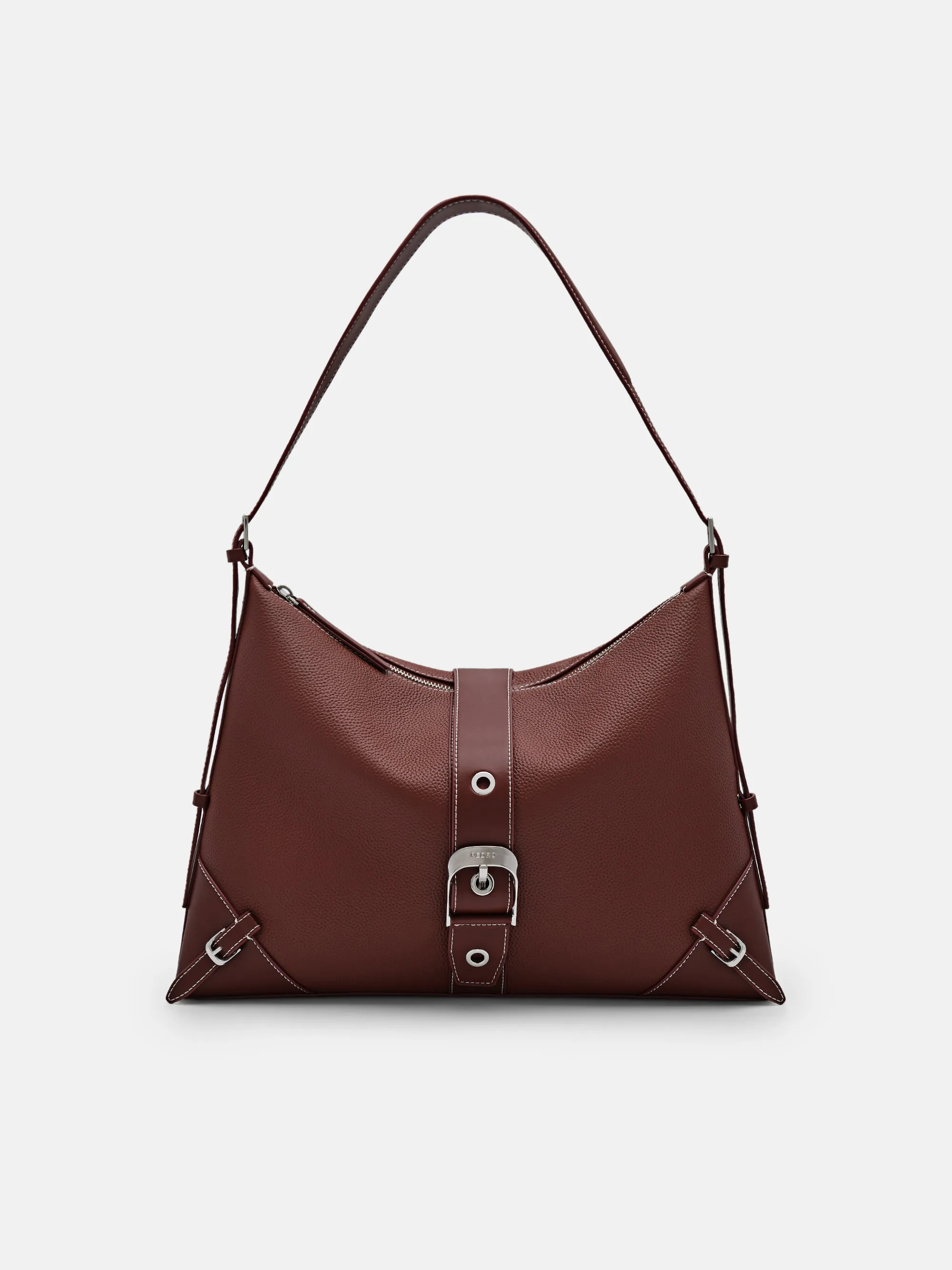 Helix Leather Hobo Bag