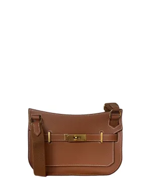 Hermes 2023 Gold Evercolor Leather Mini Jypsiere Messenger Bag