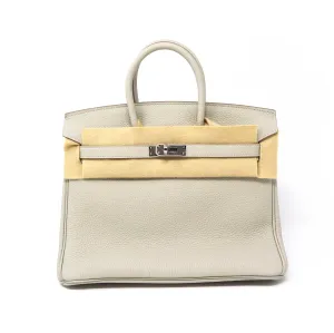 Hermes Birkin 25 Gris Perle PHW