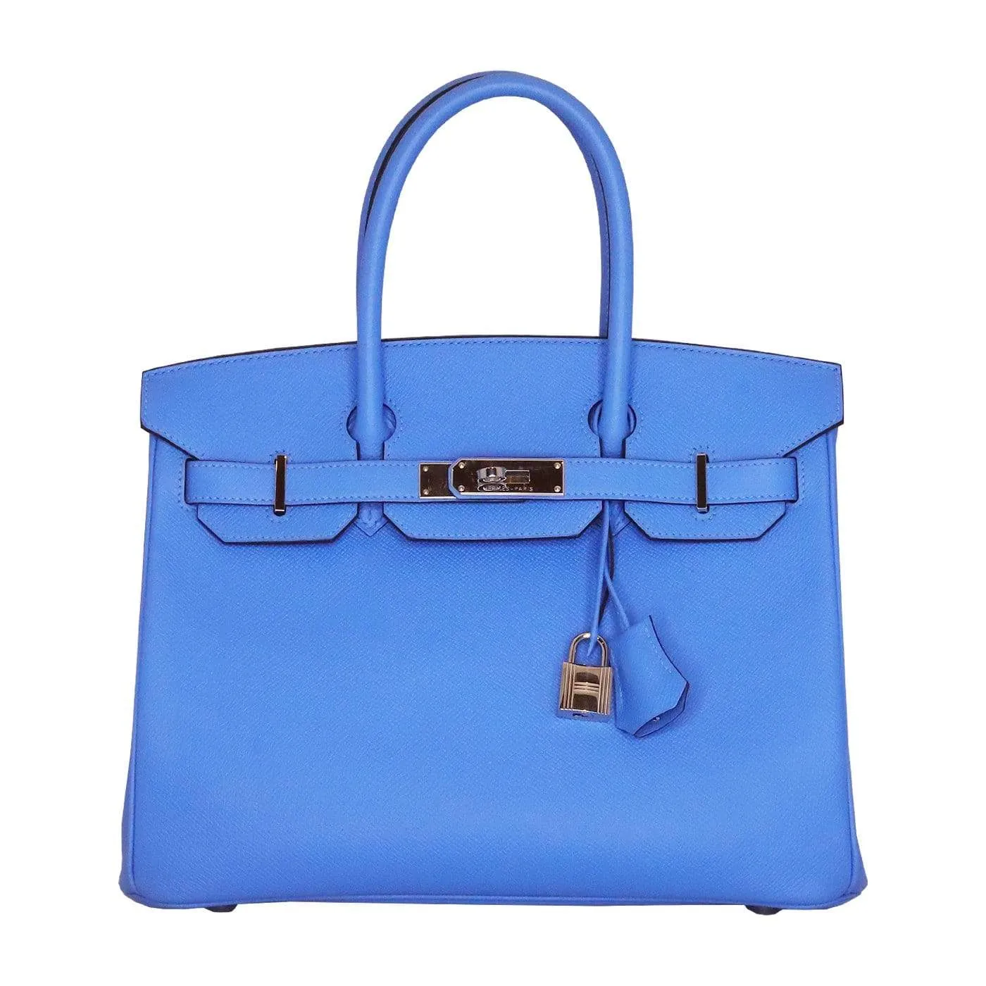 Hermes Birkin 30 Blue Paradise Epsom Palladium