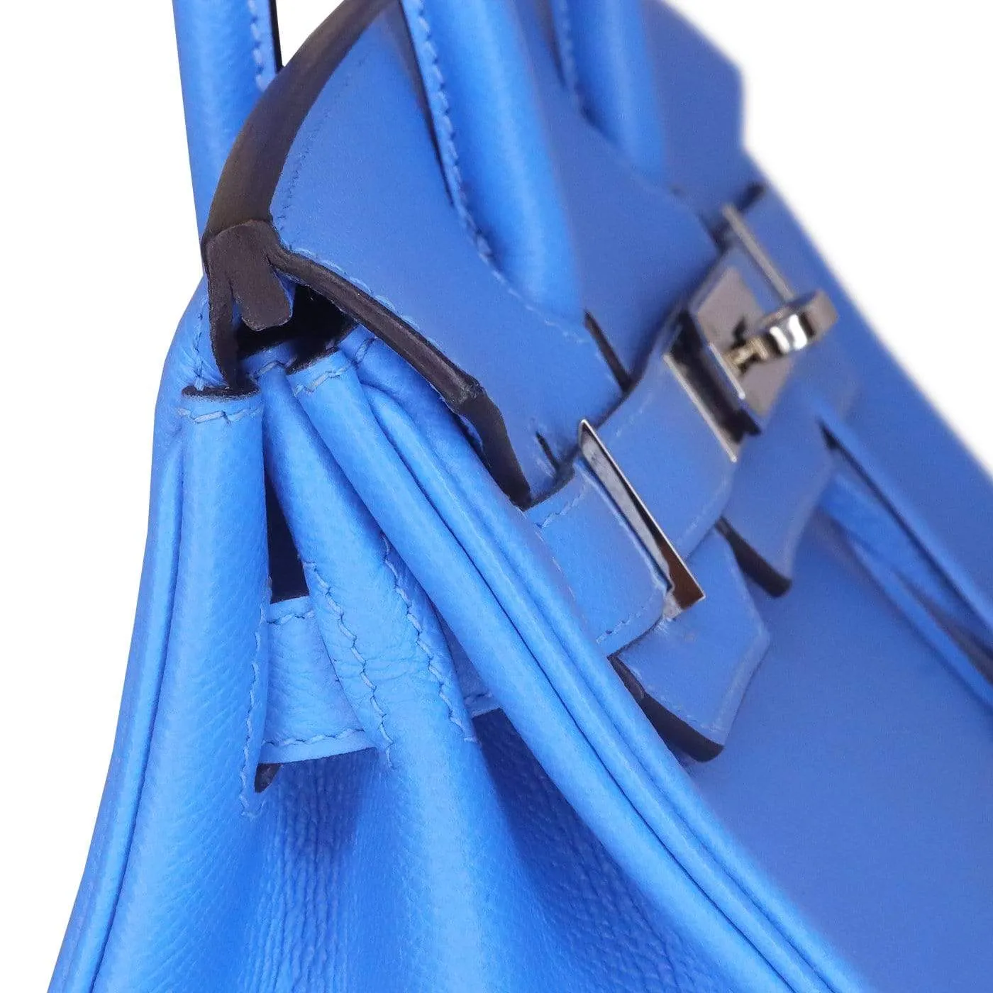 Hermes Birkin 30 Blue Paradise Epsom Palladium