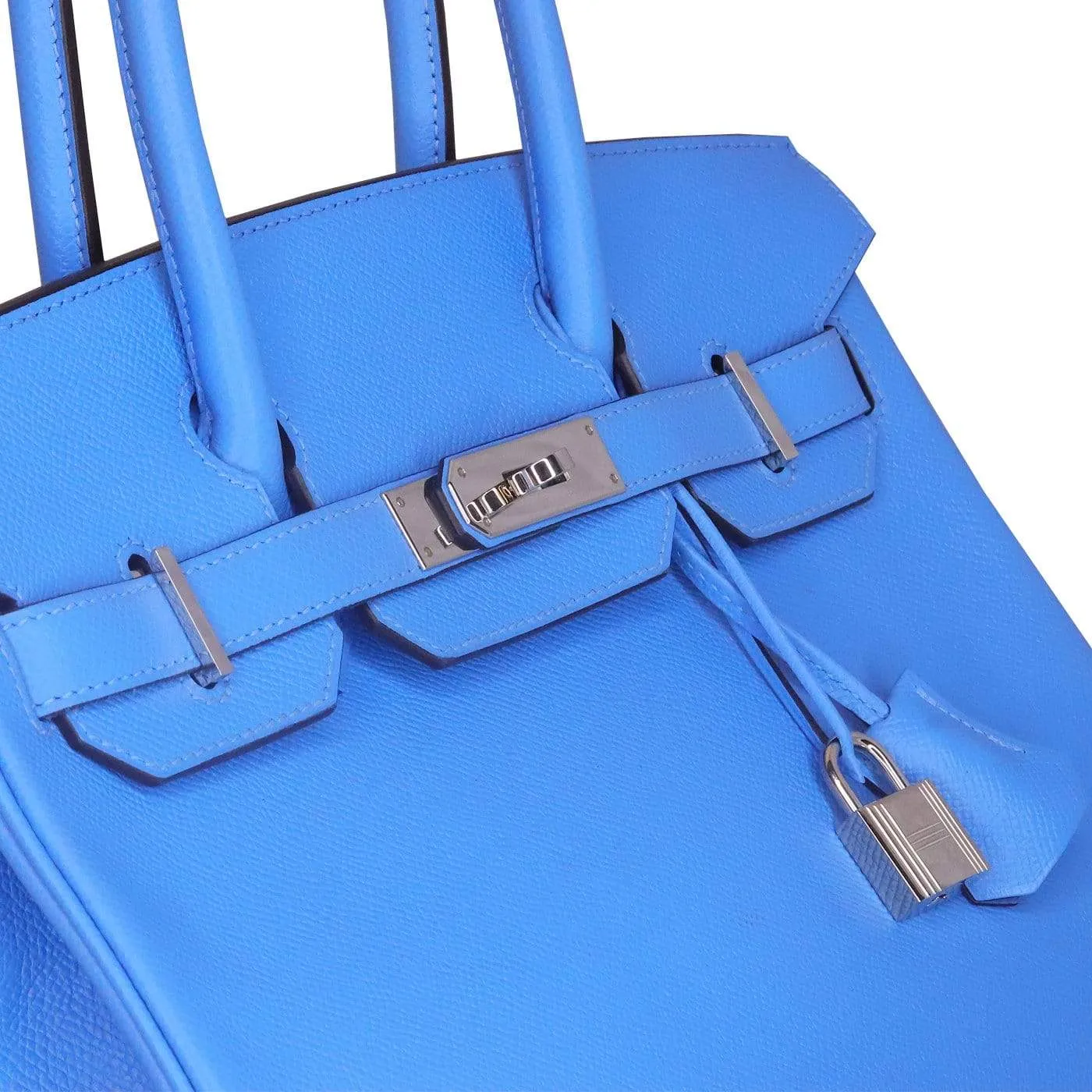 Hermes Birkin 30 Blue Paradise Epsom Palladium