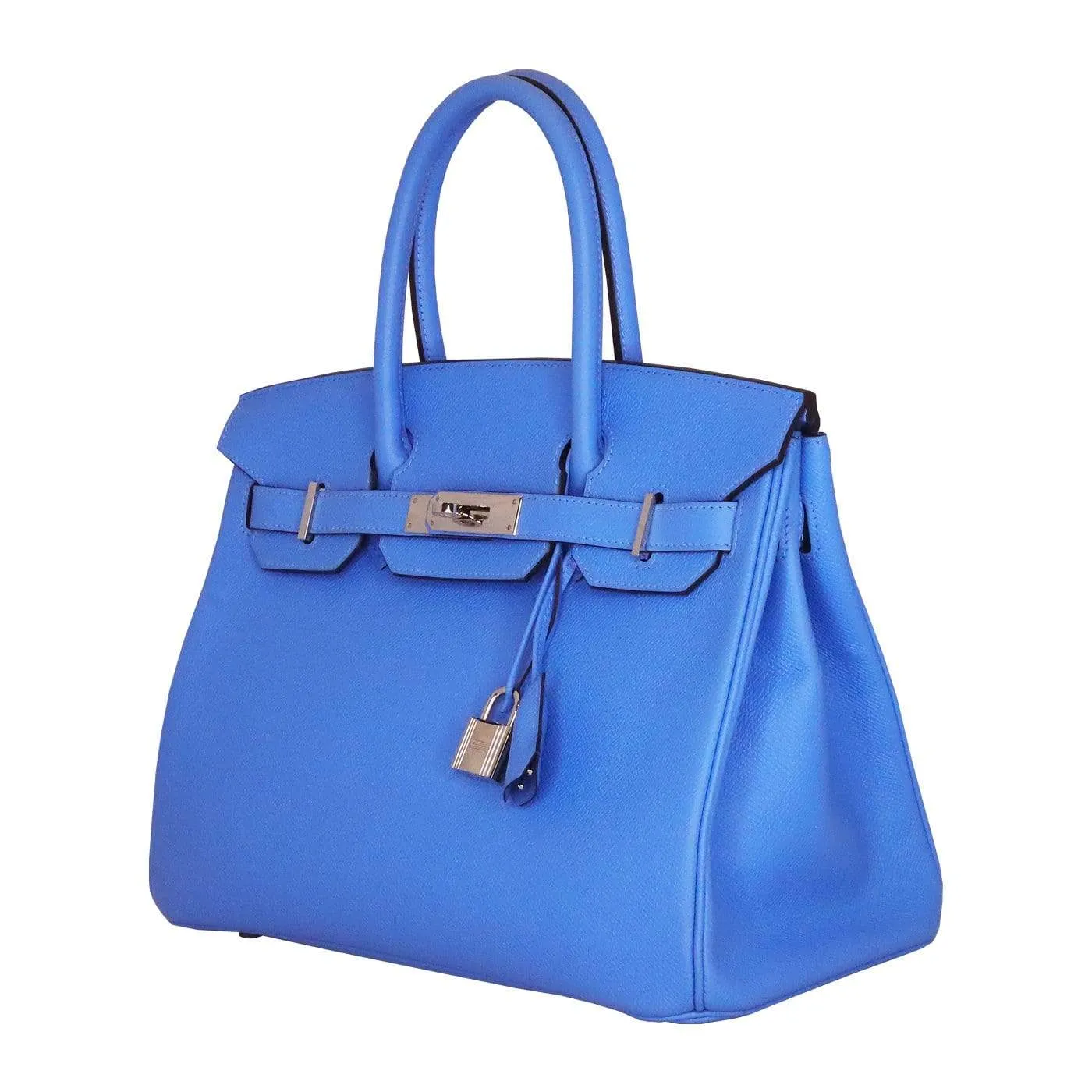 Hermes Birkin 30 Blue Paradise Epsom Palladium
