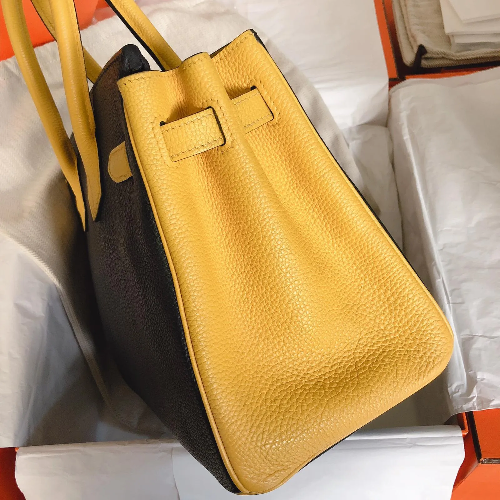 Hermes Birkin 30 HSS Black Yellow PHW