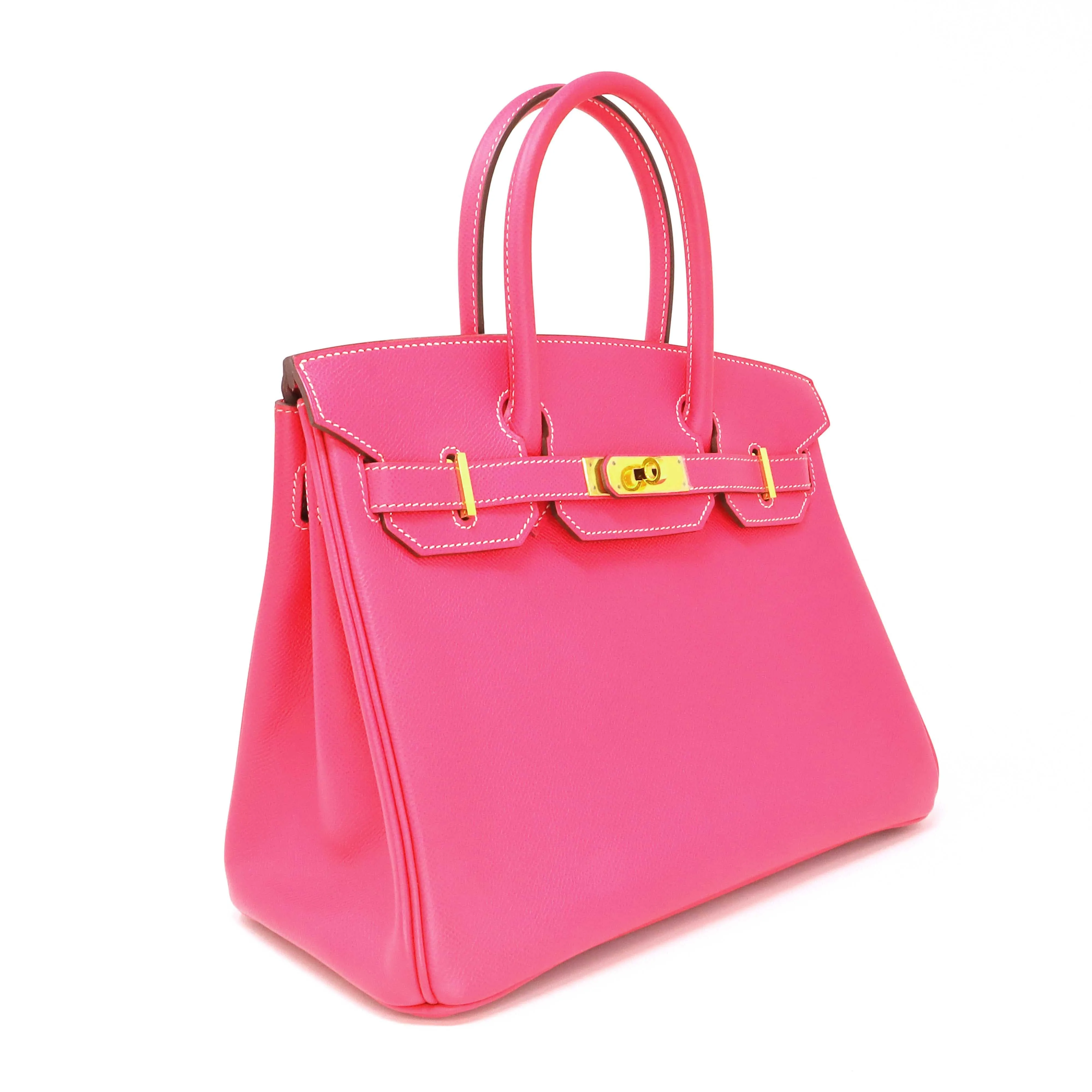 Hermes Birkin 30 Rose Tyrien Epsom Leather GHW