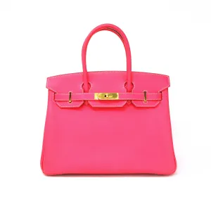 Hermes Birkin 30 Rose Tyrien Epsom Leather GHW