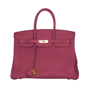 Hermes Birkin 35 Tosca Togo Leather GHW