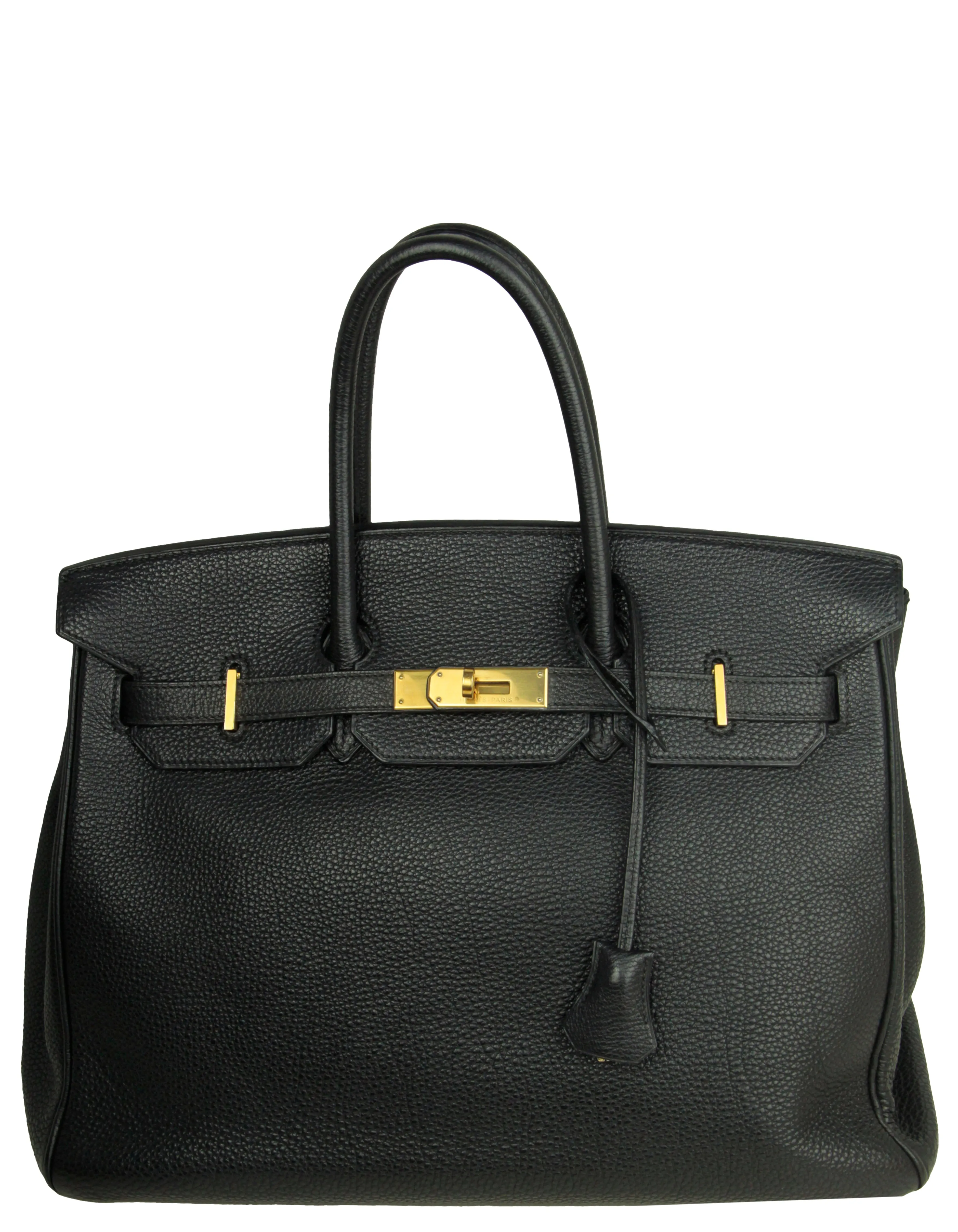 Hermes Black Togo Leather 35cm Birkin Bag GHW