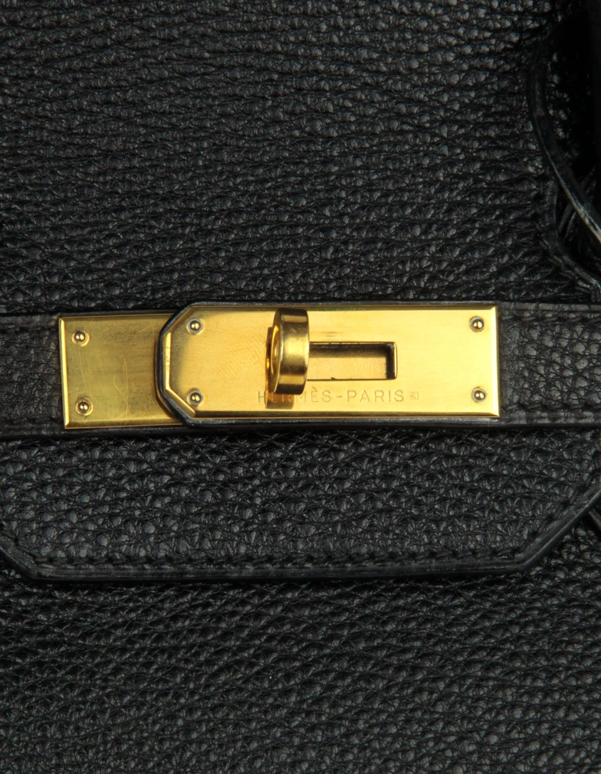 Hermes Black Togo Leather 35cm Birkin Bag GHW