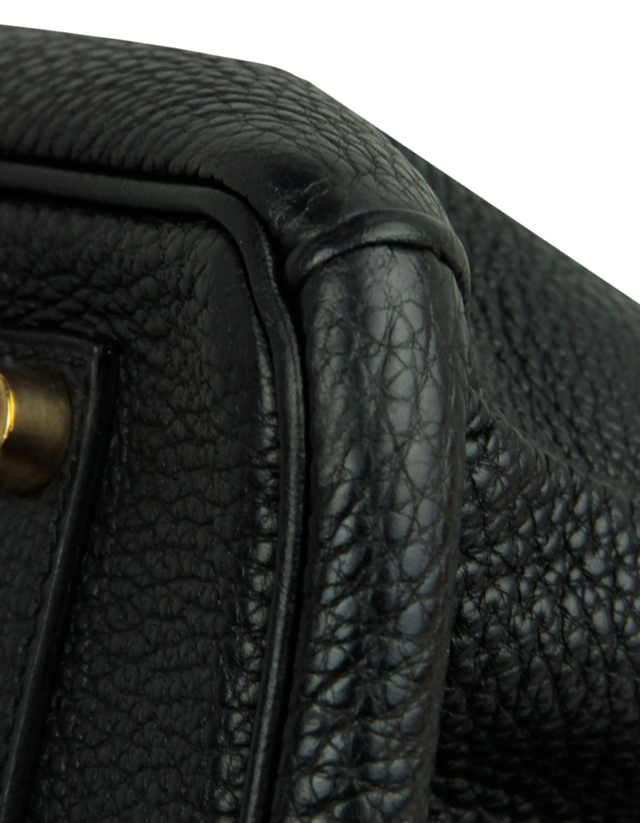 Hermes Black Togo Leather 35cm Birkin Bag GHW
