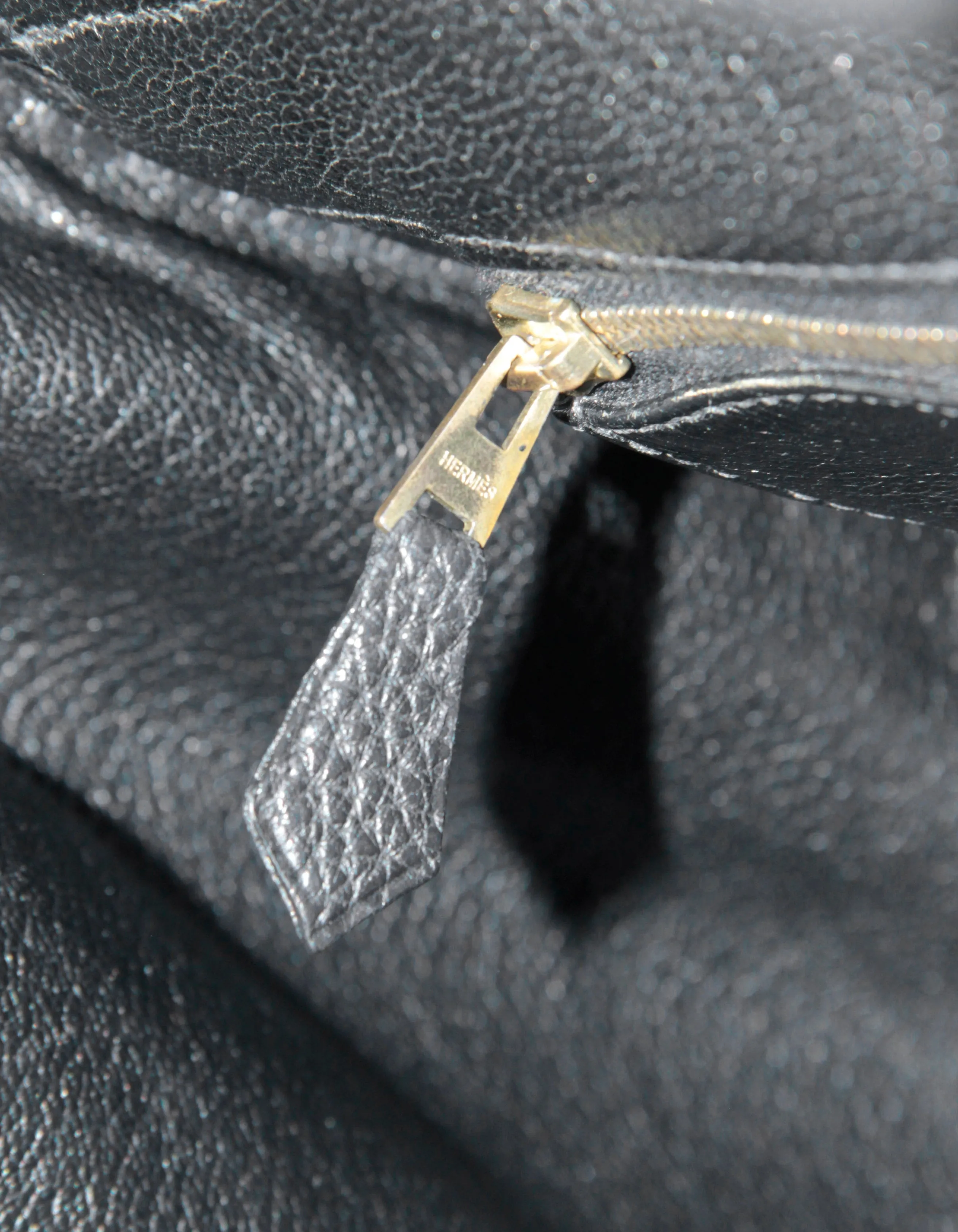 Hermes Black Togo Leather 35cm Birkin Bag GHW
