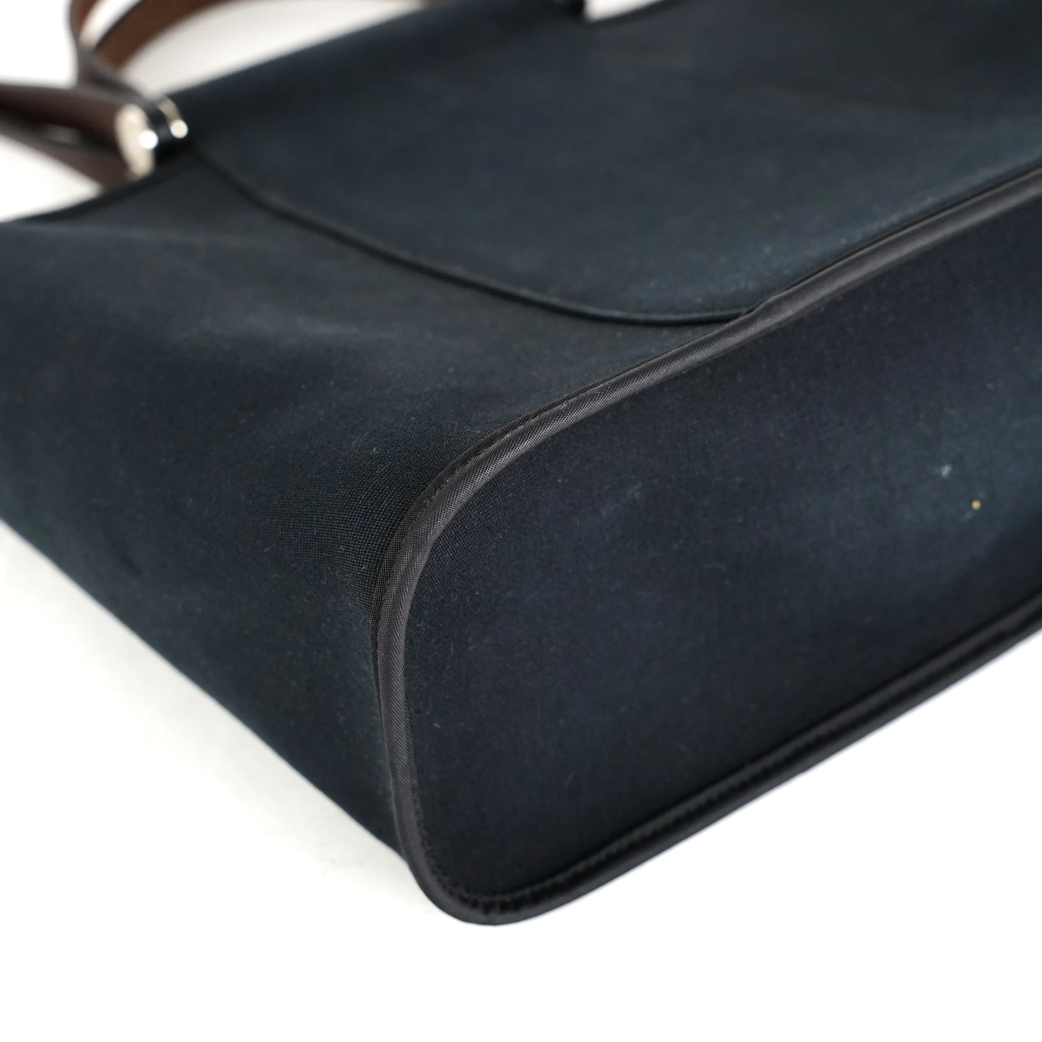 Hermes Canvas Bag Black - M Stamp