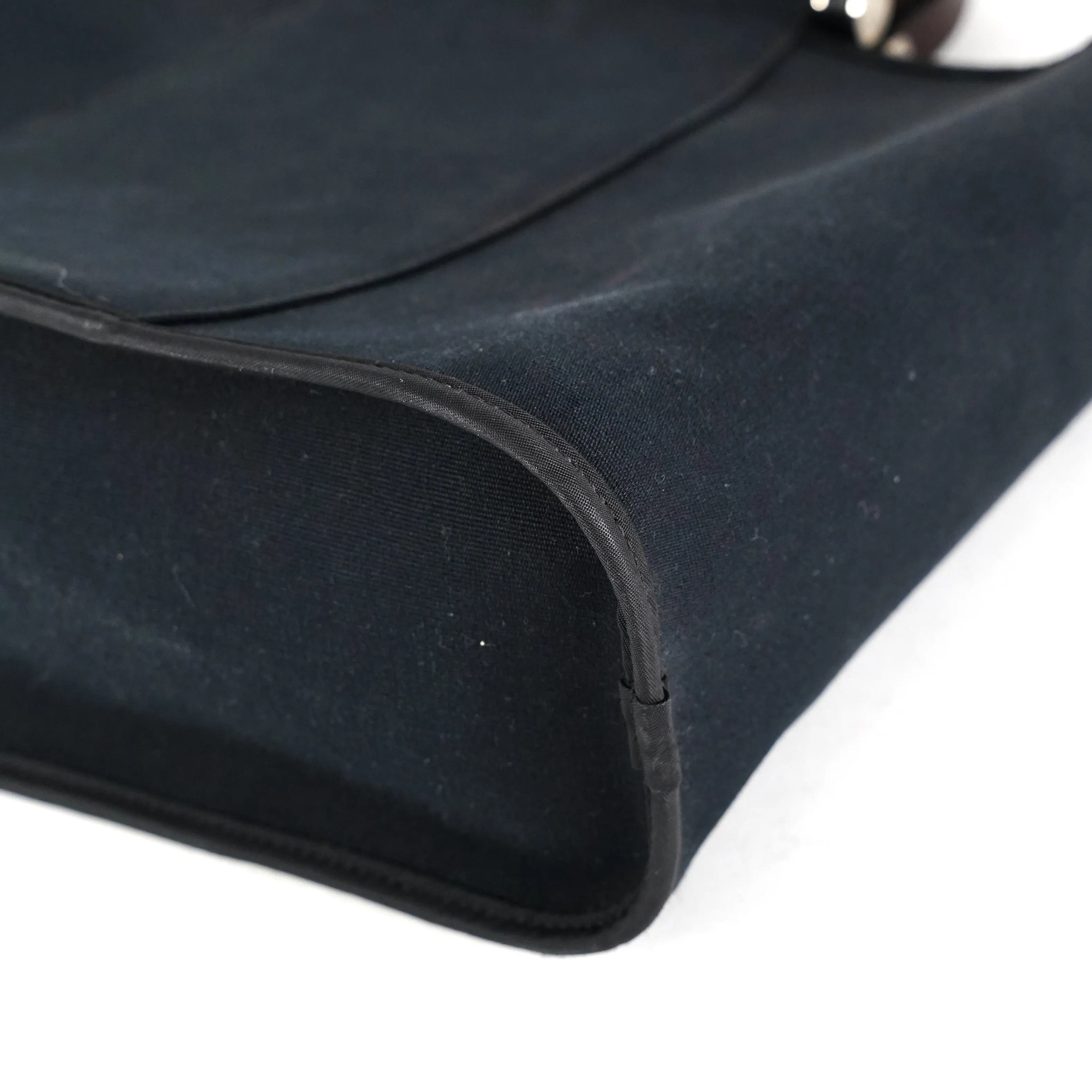 Hermes Canvas Bag Black - M Stamp