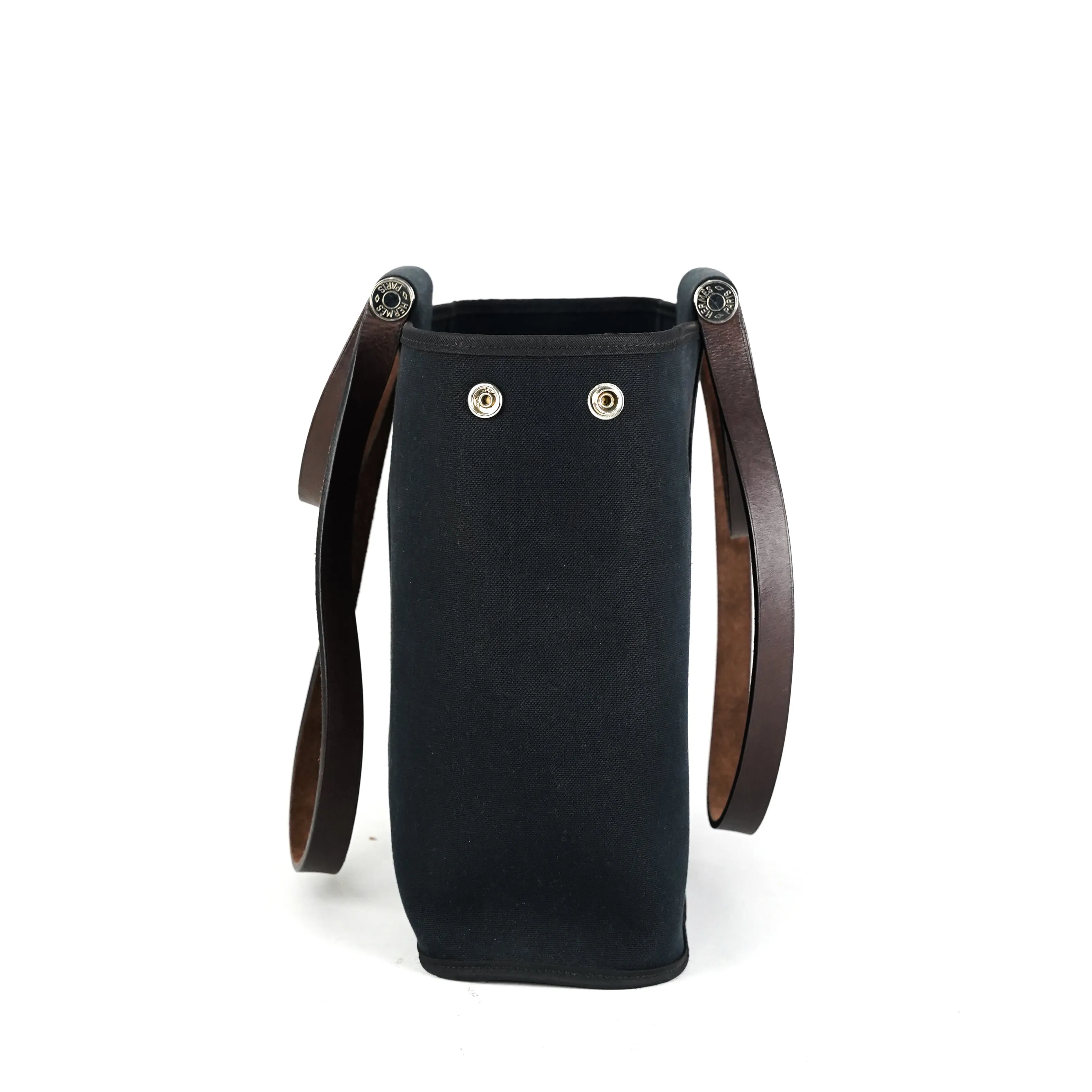 Hermes Canvas Bag Black - M Stamp