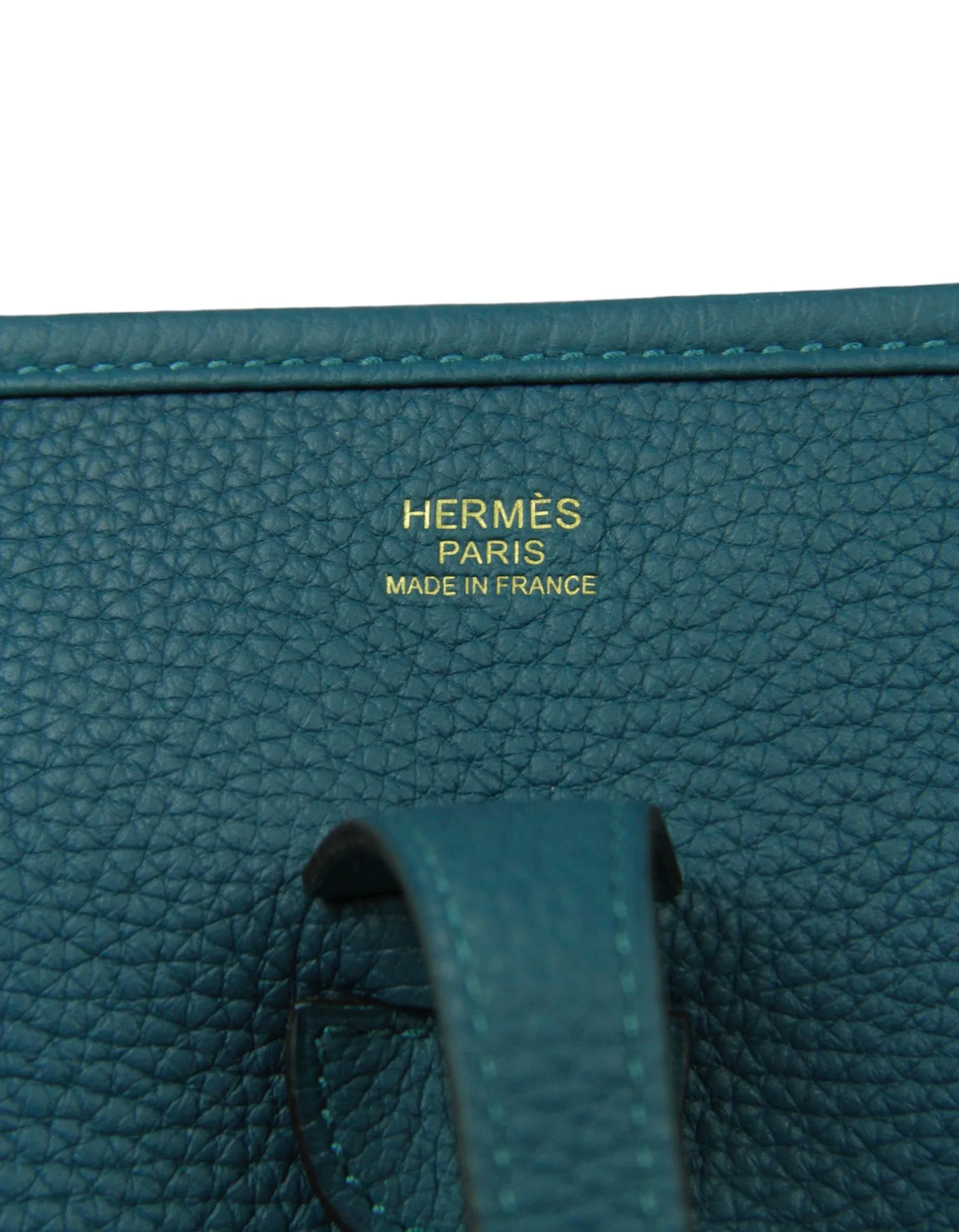 Hermes Colvert Blue Clemence Evelyne III 29 PM Messenger Bag