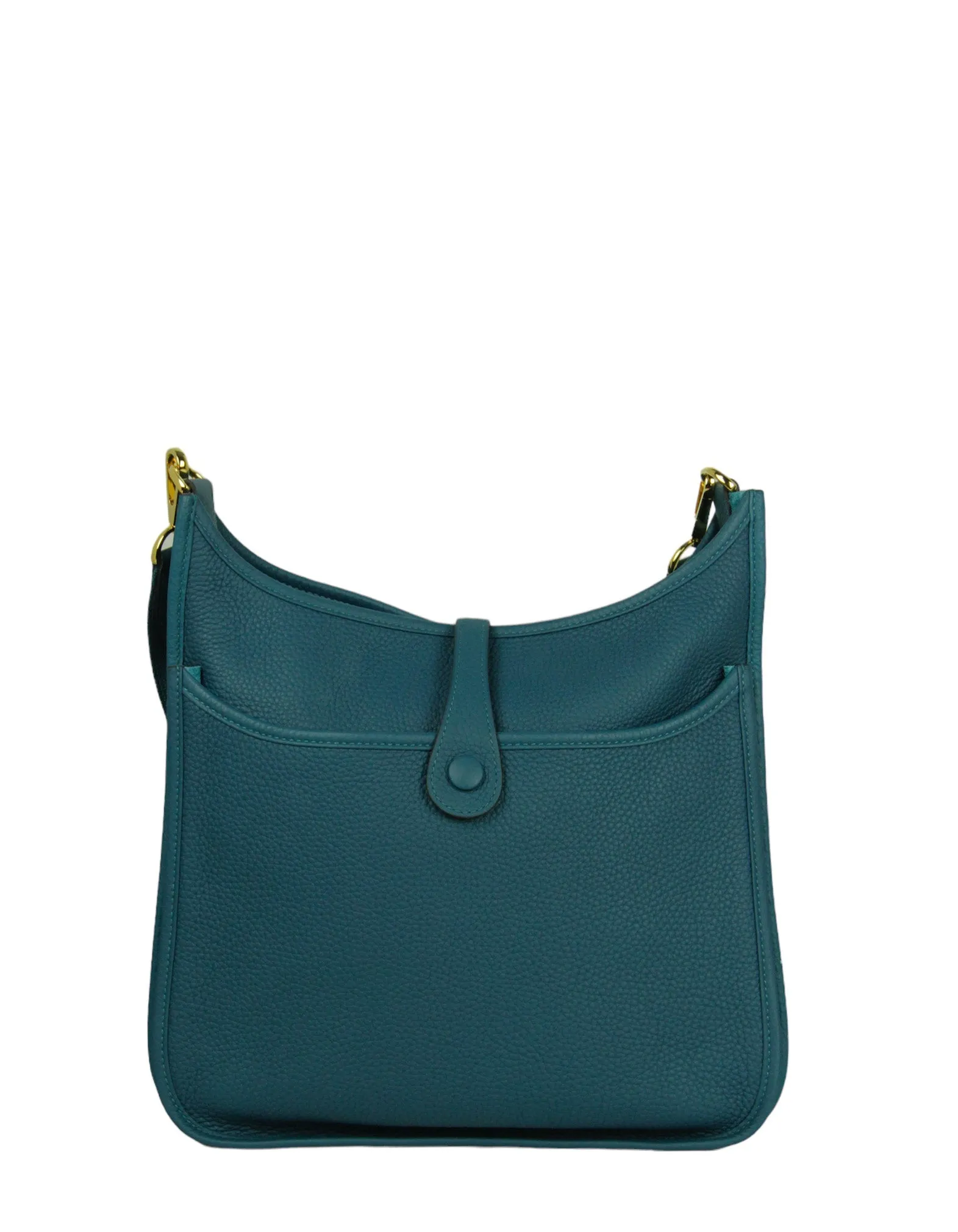 Hermes Colvert Blue Clemence Evelyne III 29 PM Messenger Bag