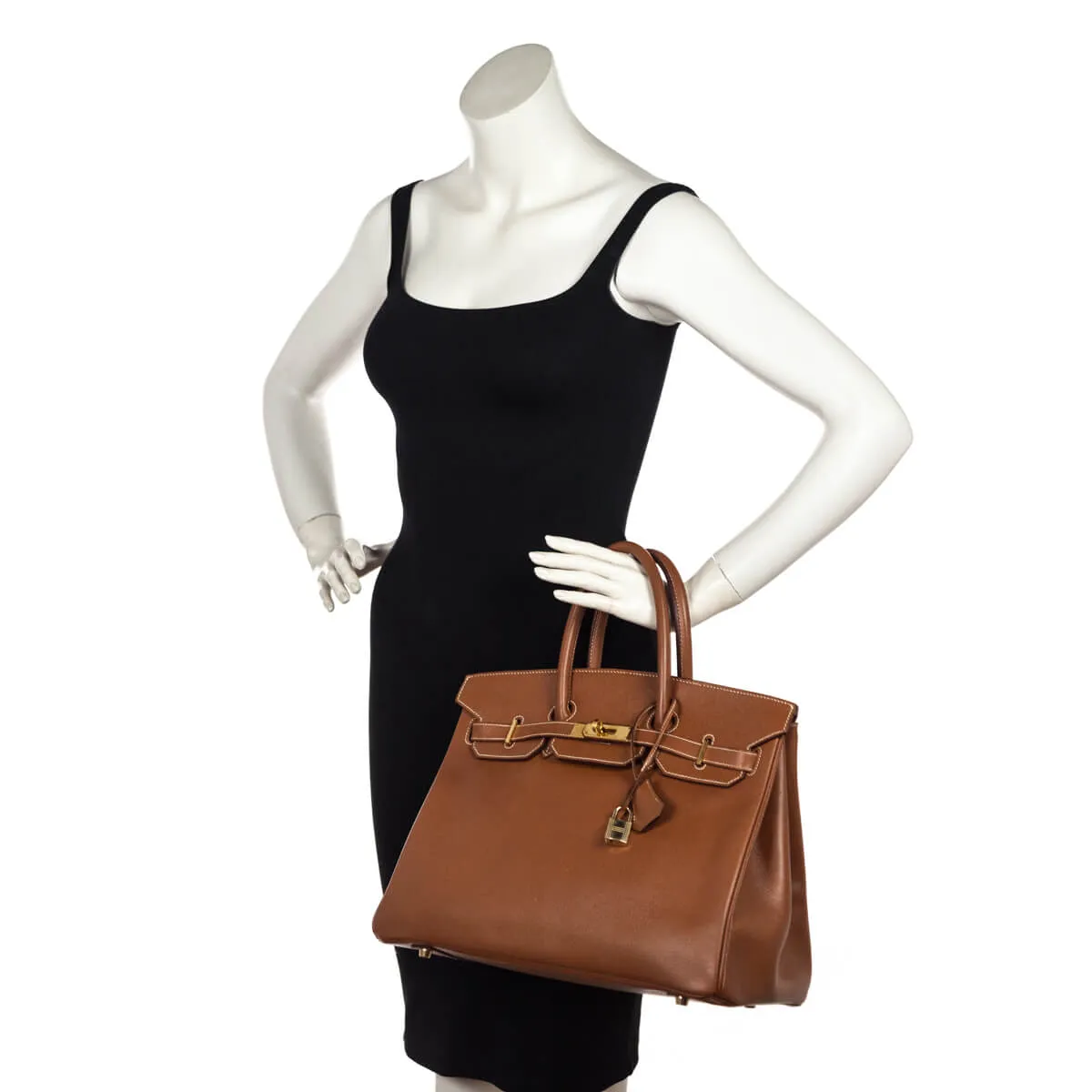 Hermes Gold Courcheval Vintage Birkin 35