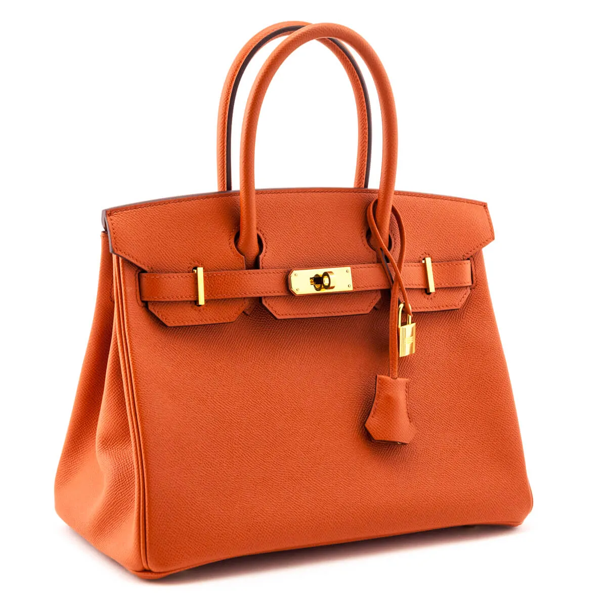 Hermes Orange Terre Battue Epsom Birkin 30
