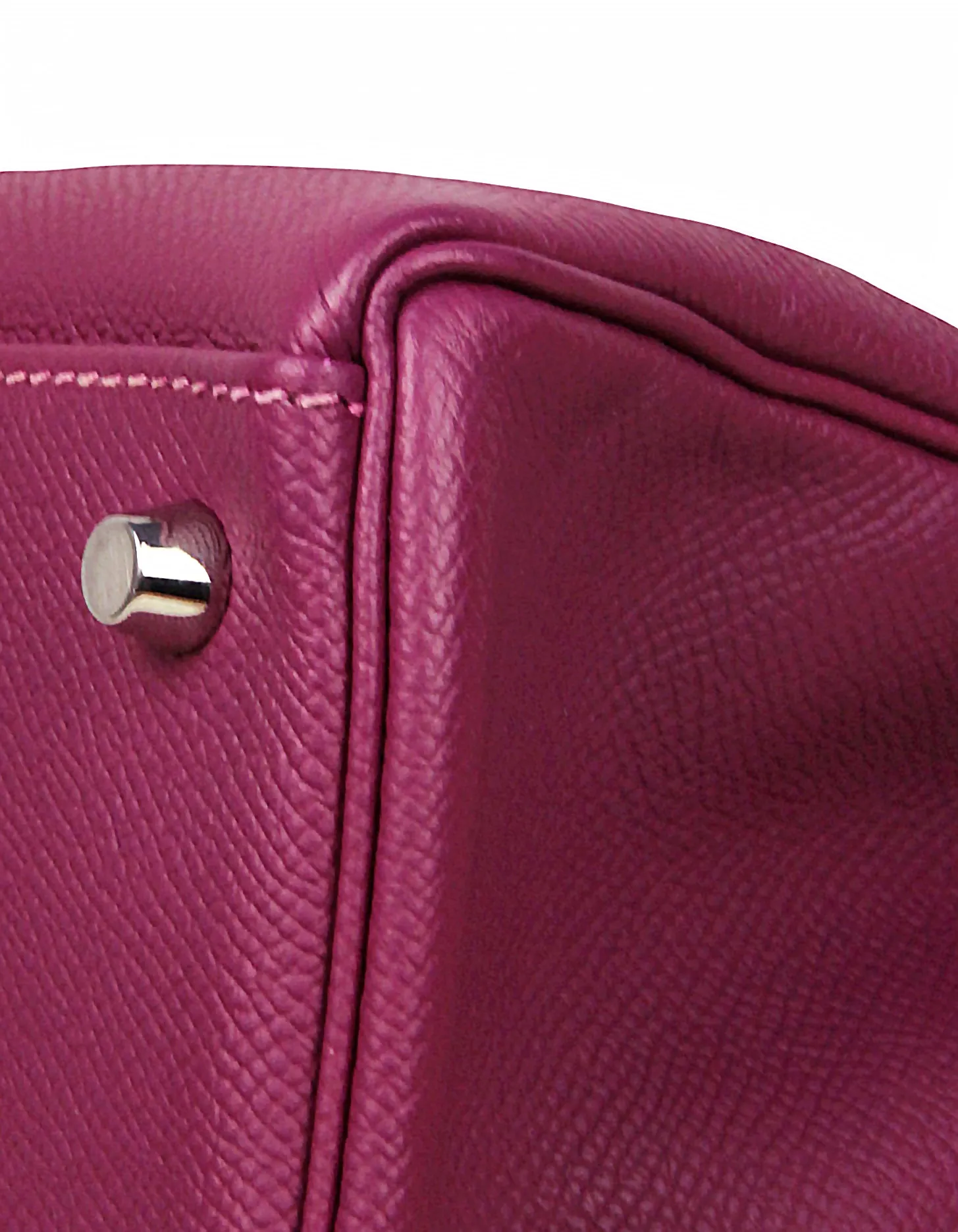 Hermes Tosca/ Rose Tyrien Epsom Leather 35cm Candy Kelly Bag