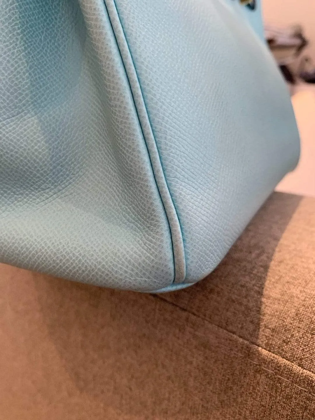 Hermès Birkin 30 Epsom Leather Bleu Atoll Bag GHW