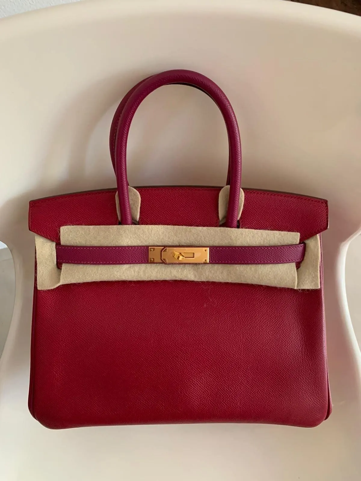 Hermès Birkin 30 HSS Rouge And Ruby Epsom Leather