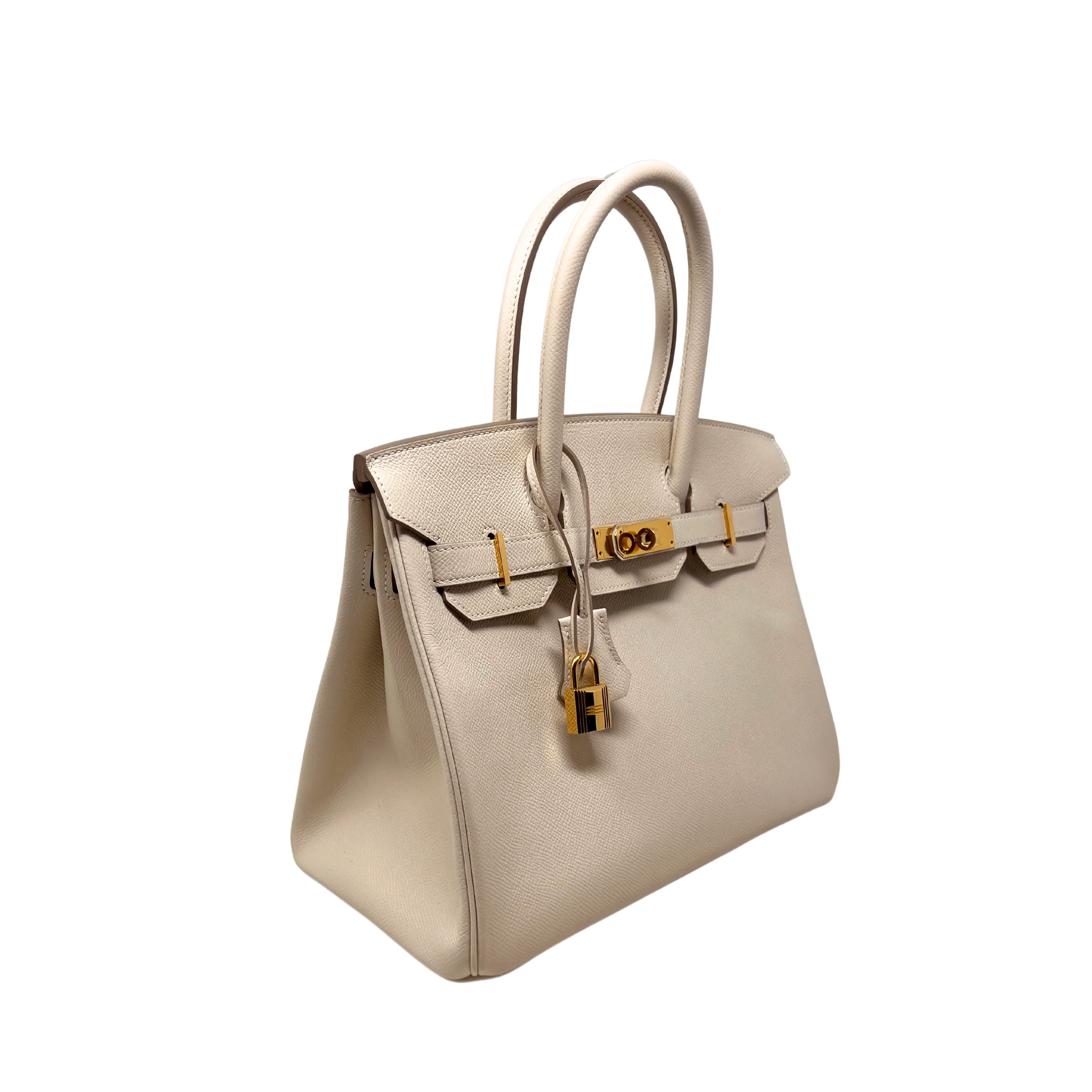 Hermès Clemence Birkin 30 Craie