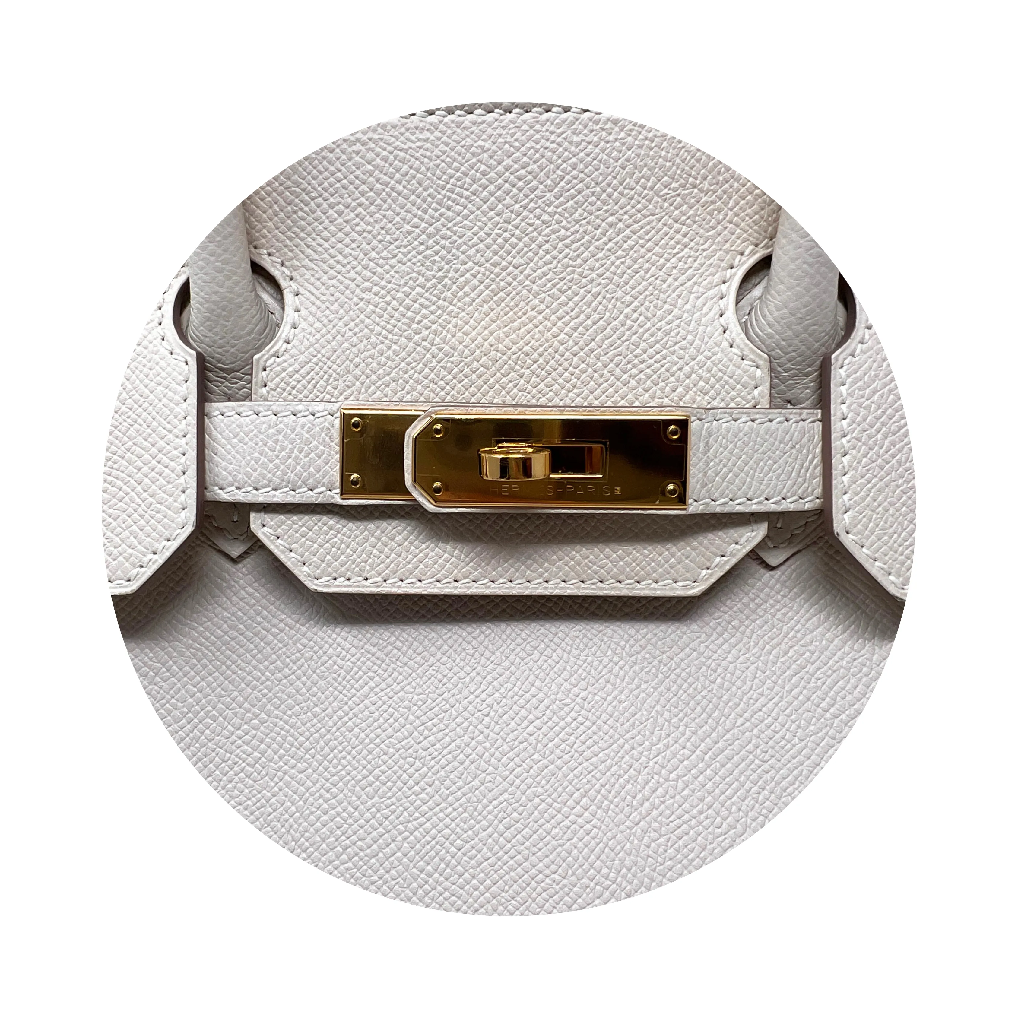 Hermès Clemence Birkin 30 Craie