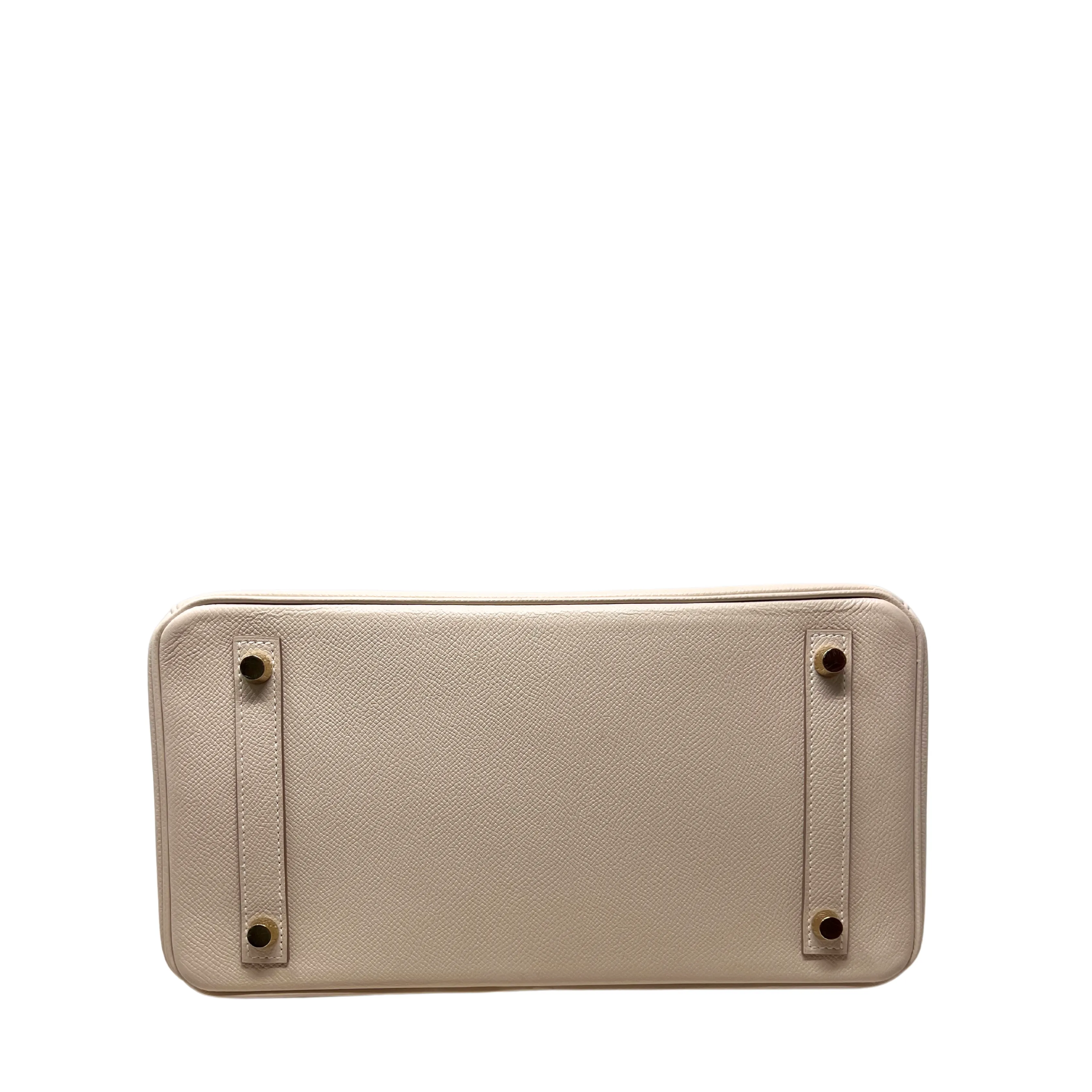 Hermès Clemence Birkin 30 Craie