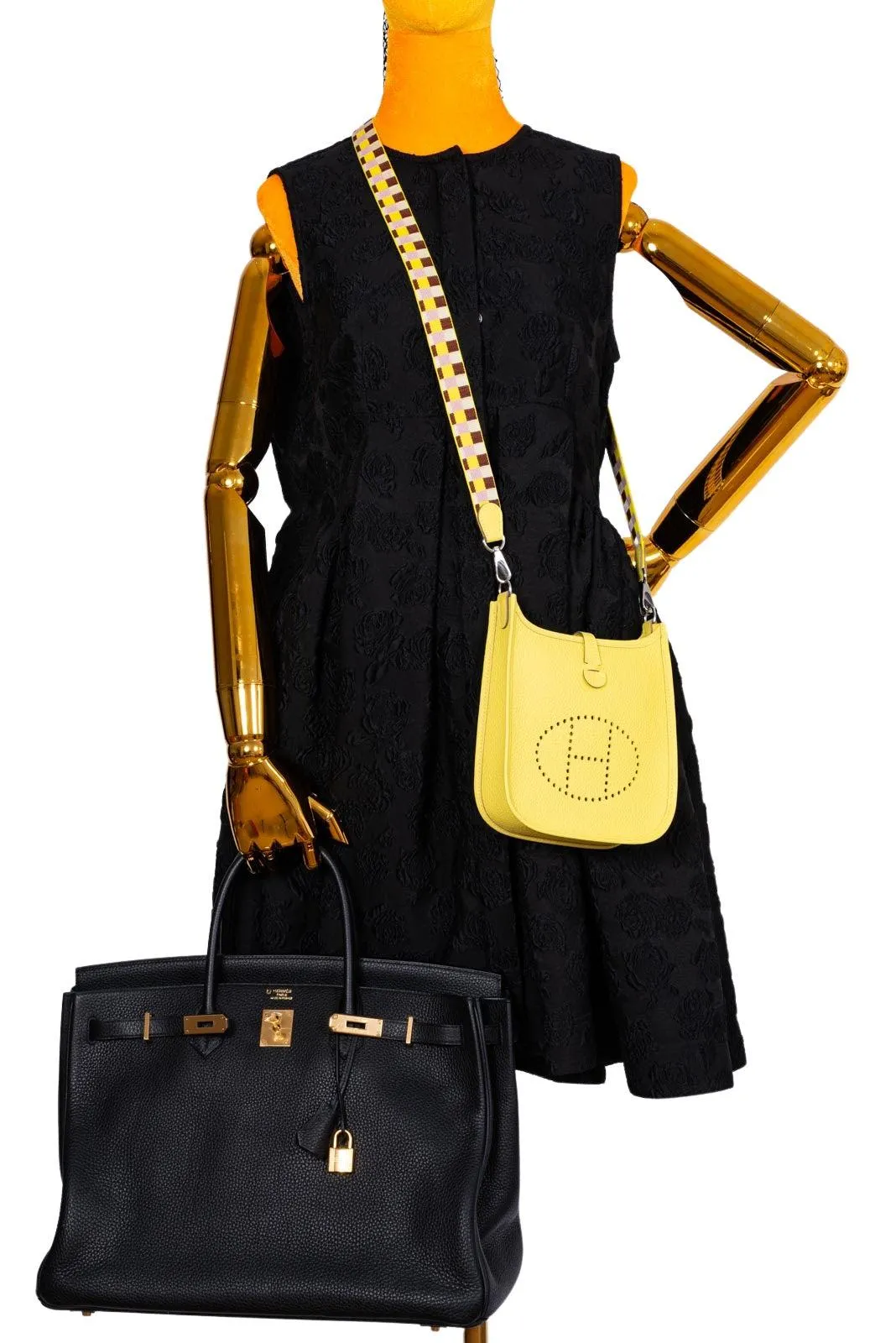 Hermès Evelyne TPM Lime Clemence Palladium Hardware