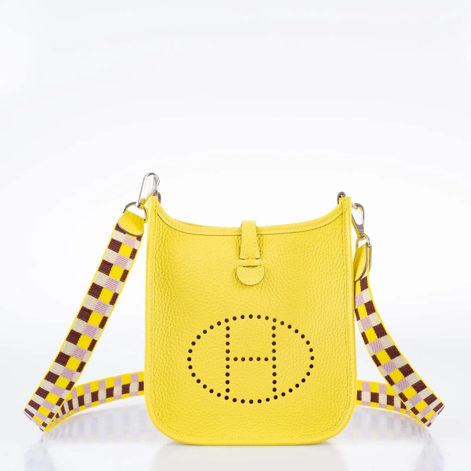 Hermès Evelyne TPM Lime Clemence Palladium Hardware