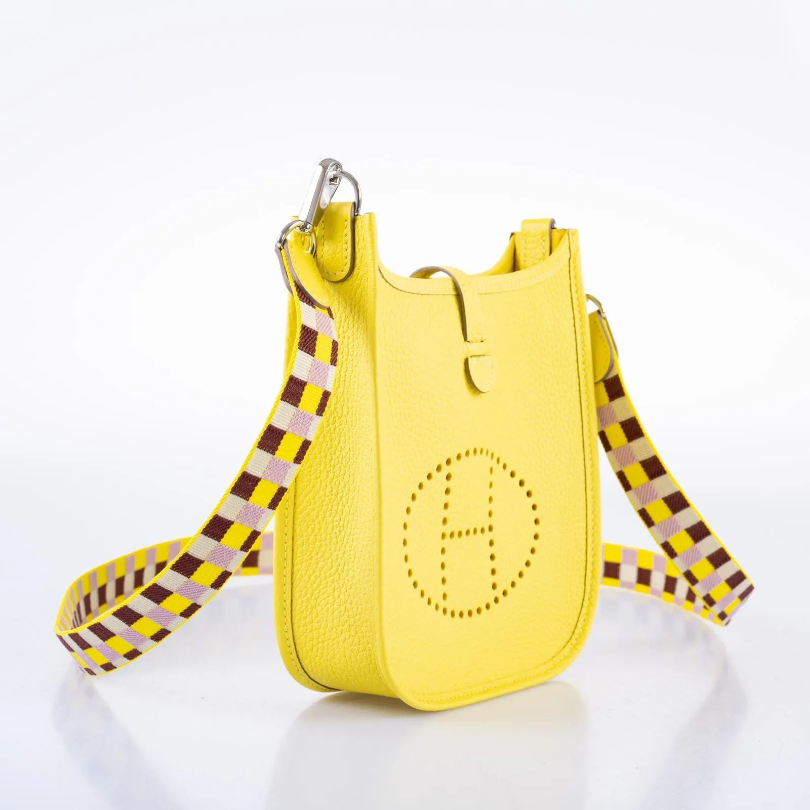 Hermès Evelyne TPM Lime Clemence Palladium Hardware