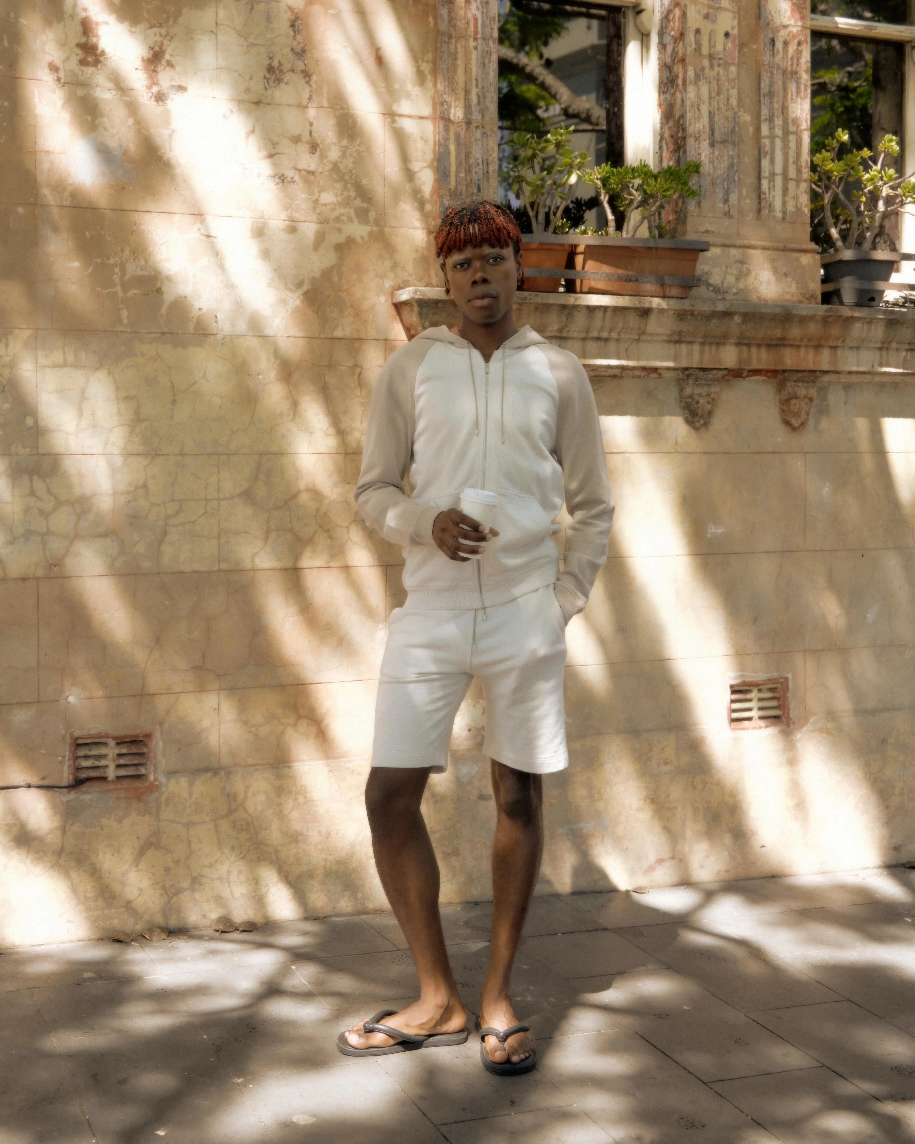 Hermès Fleece cotton shorts