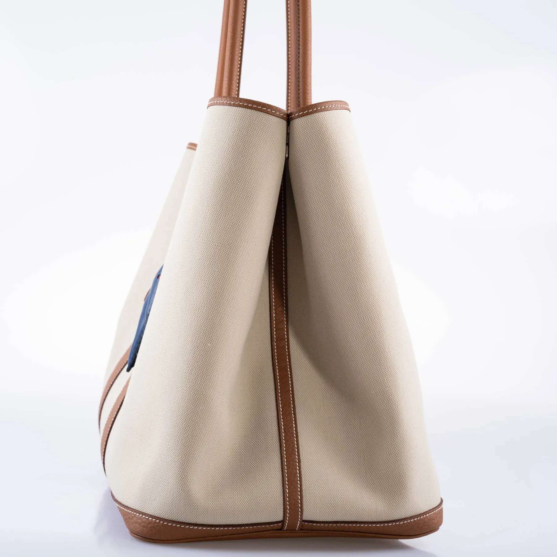 Hermès Garden Party 50 Toile & Gold Negonda with Palladium Hardware - 2020, Z
