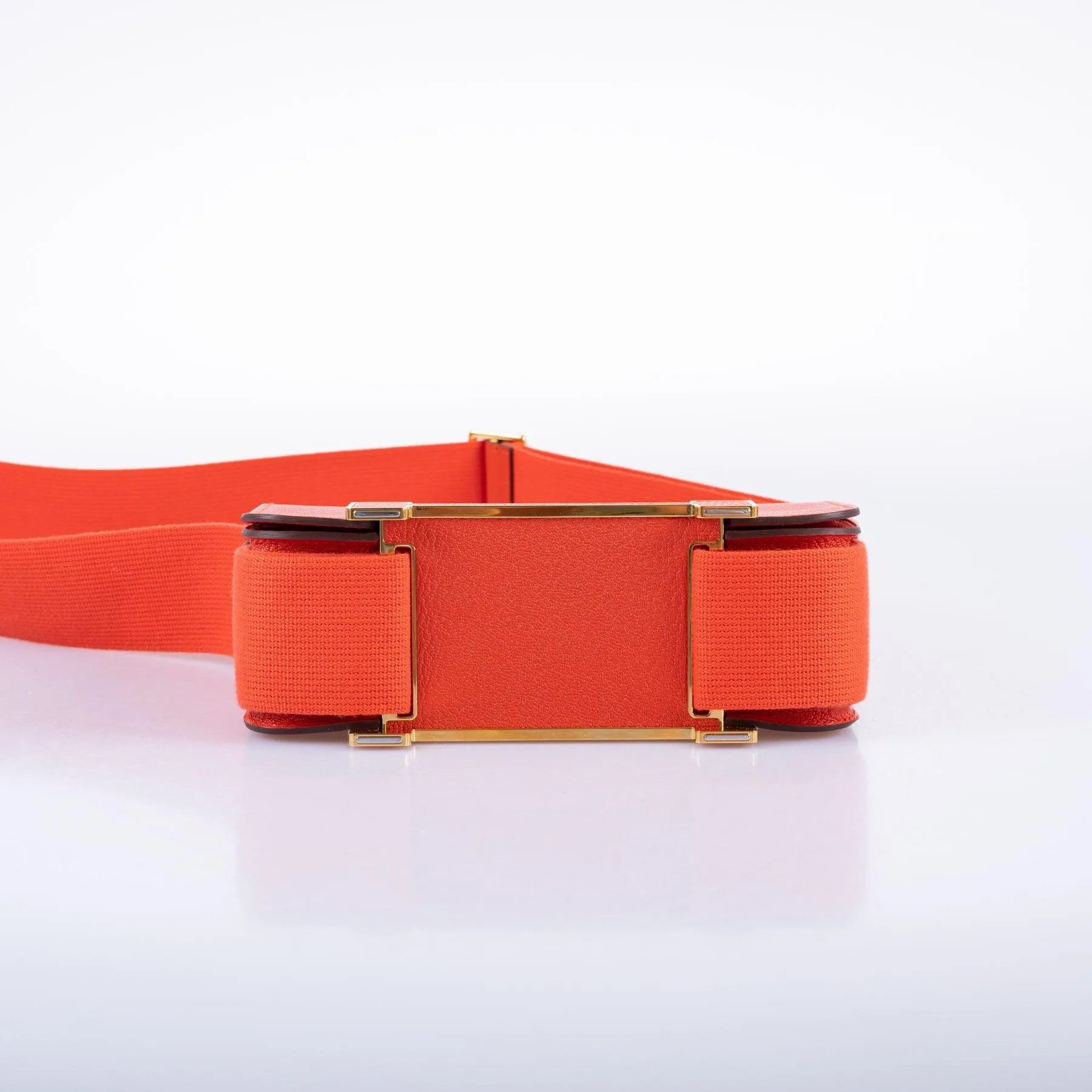 Hermès Geta Bag Capucine Mysore Goatskin with Gold Hardware