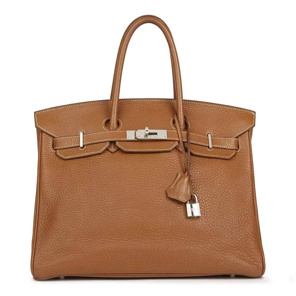 Hermès Gold Clemence Leather Birkin 35cm