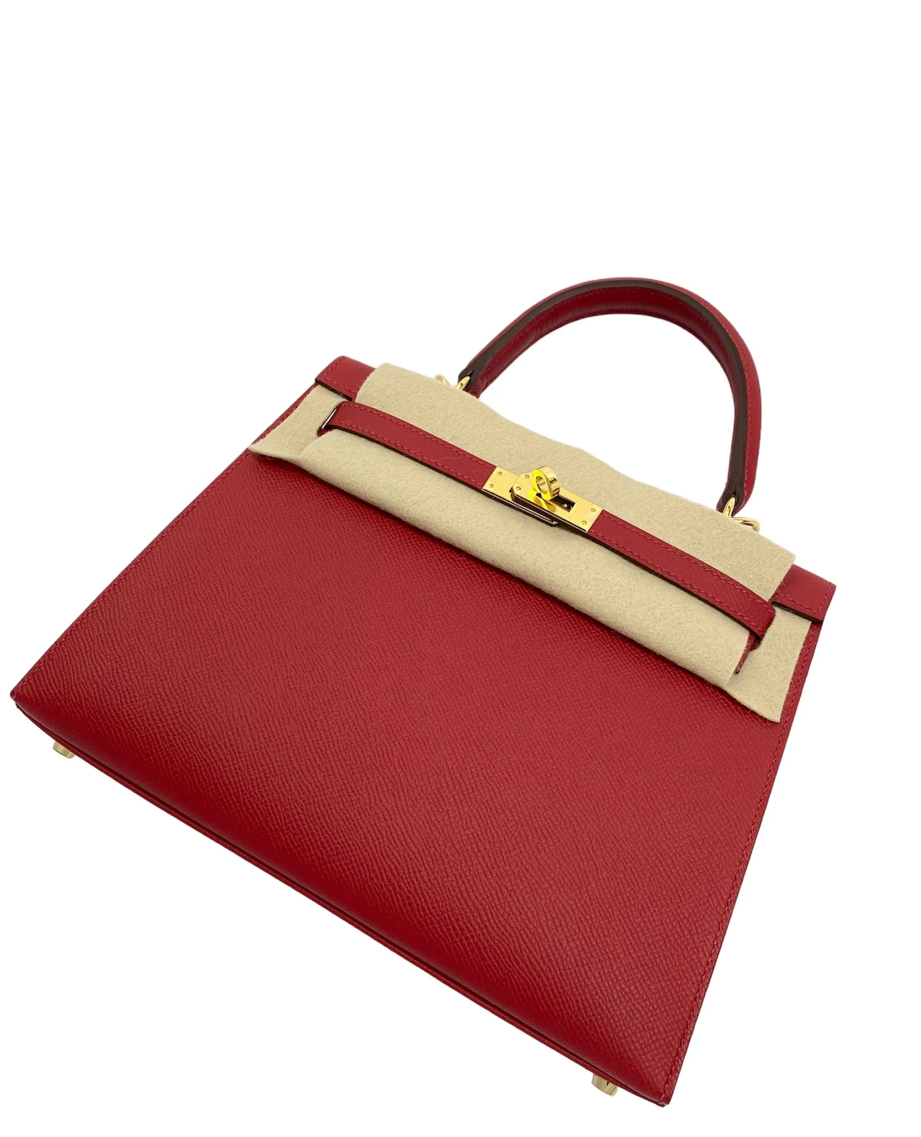 Hermès HSS Kelly 25 Sellier Rouge/Bleu