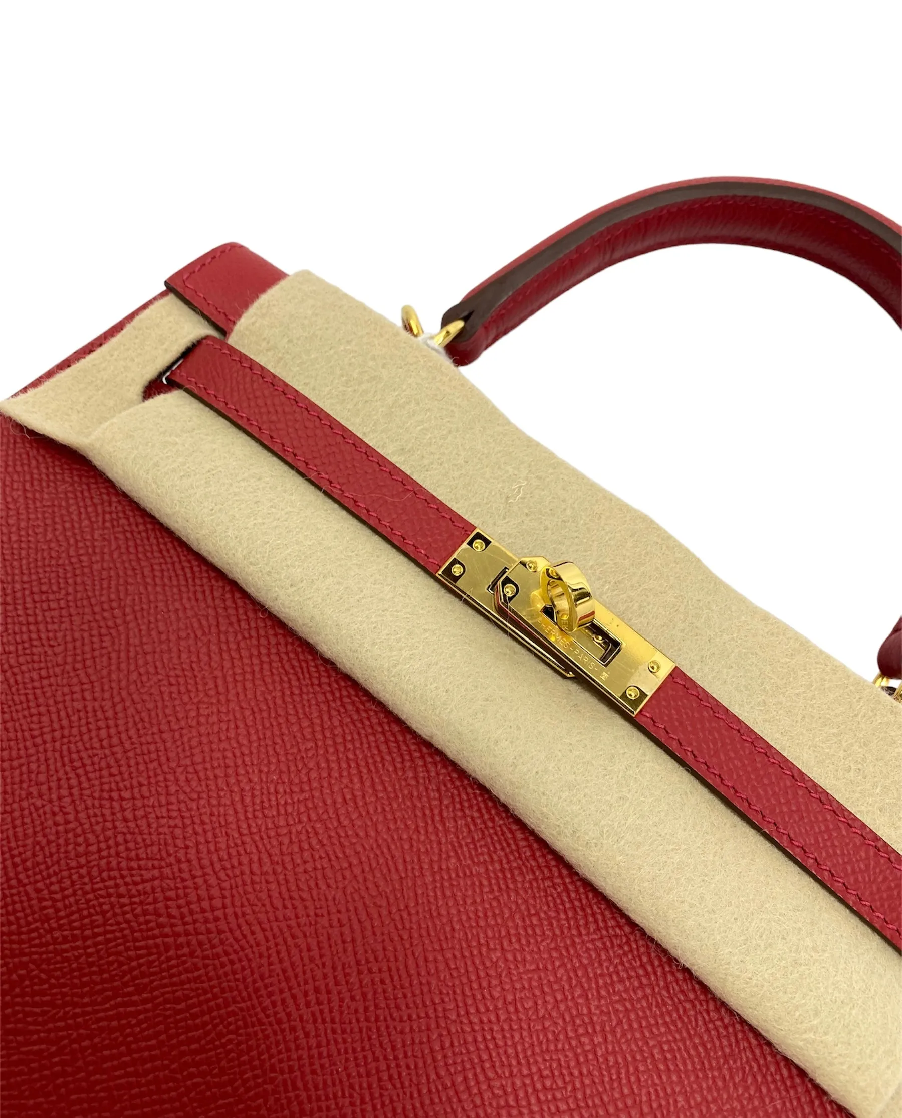 Hermès HSS Kelly 25 Sellier Rouge/Bleu