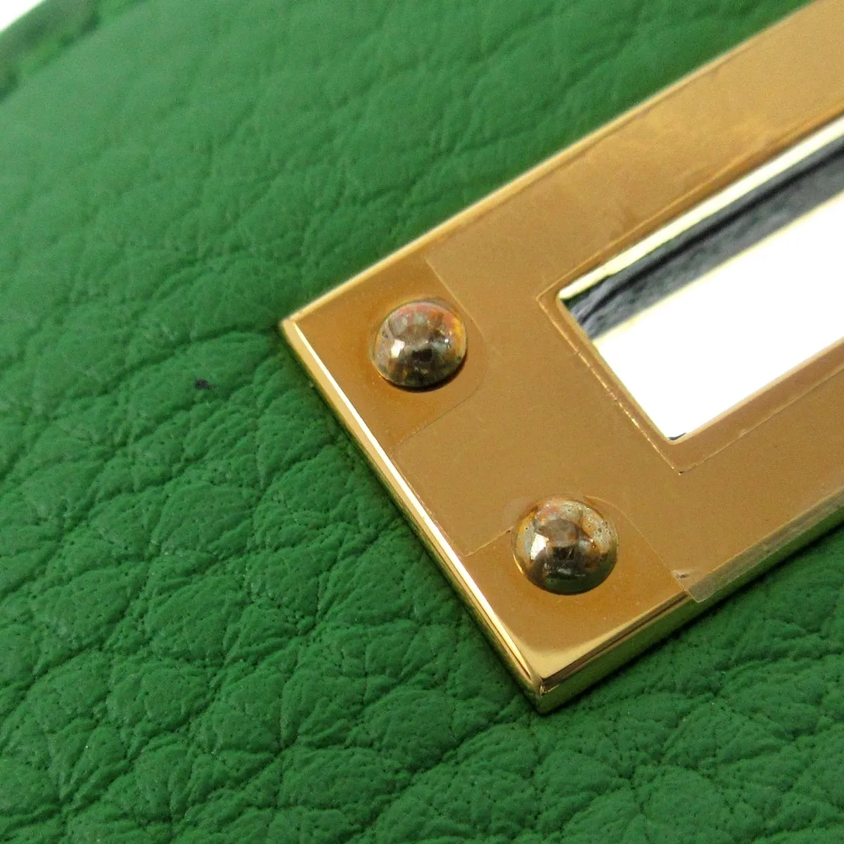 Hermès Kelly 25 Vert Yucca, Ghw