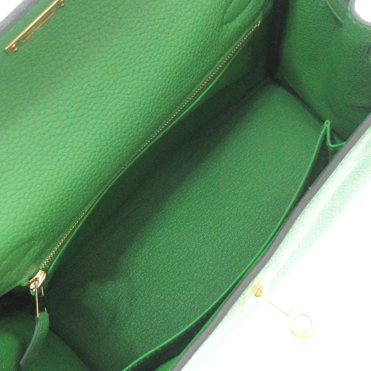 Hermès Kelly 25 Vert Yucca, Ghw